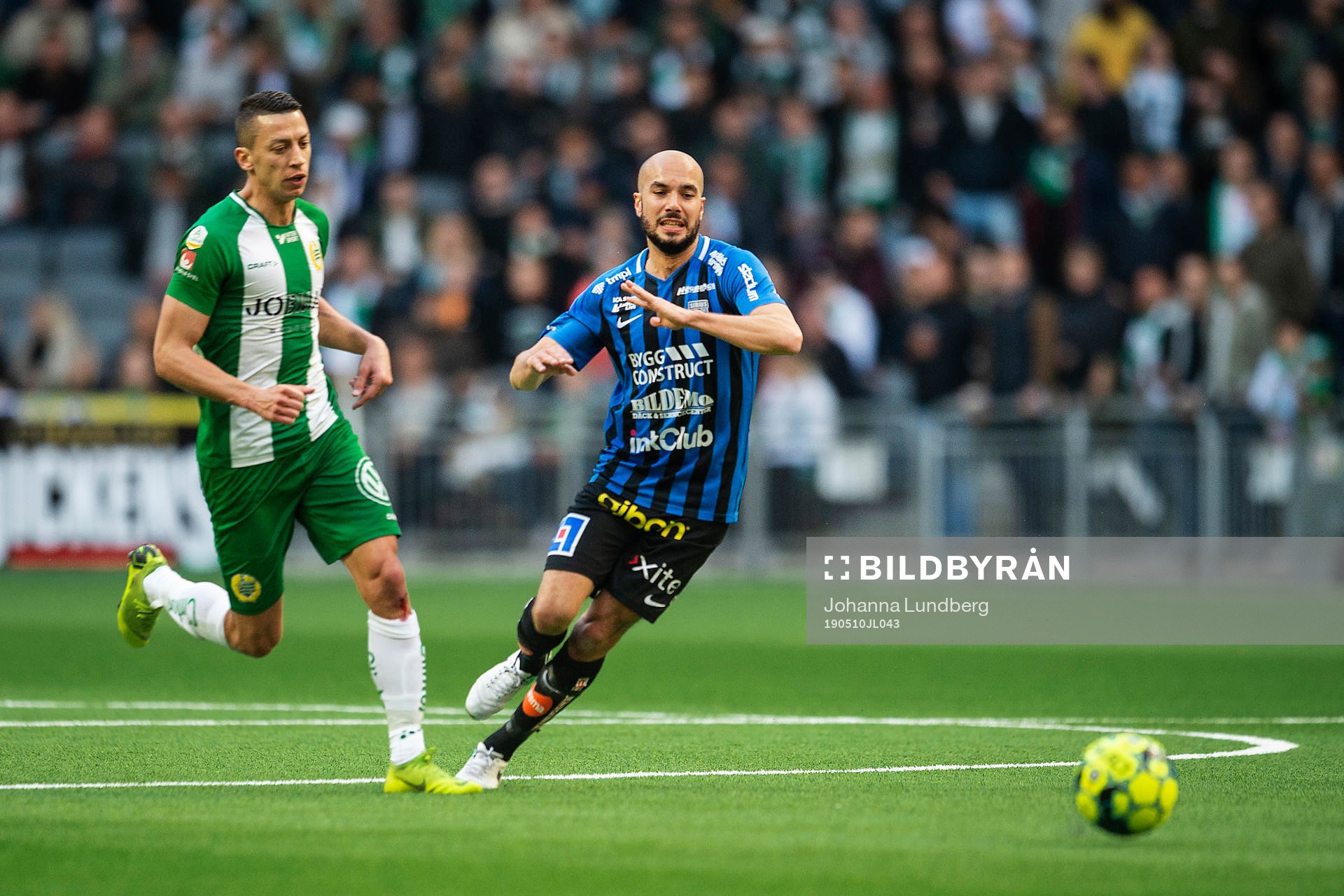 Hammarbys Nikola Djurdjic och Sirius Karl Larson