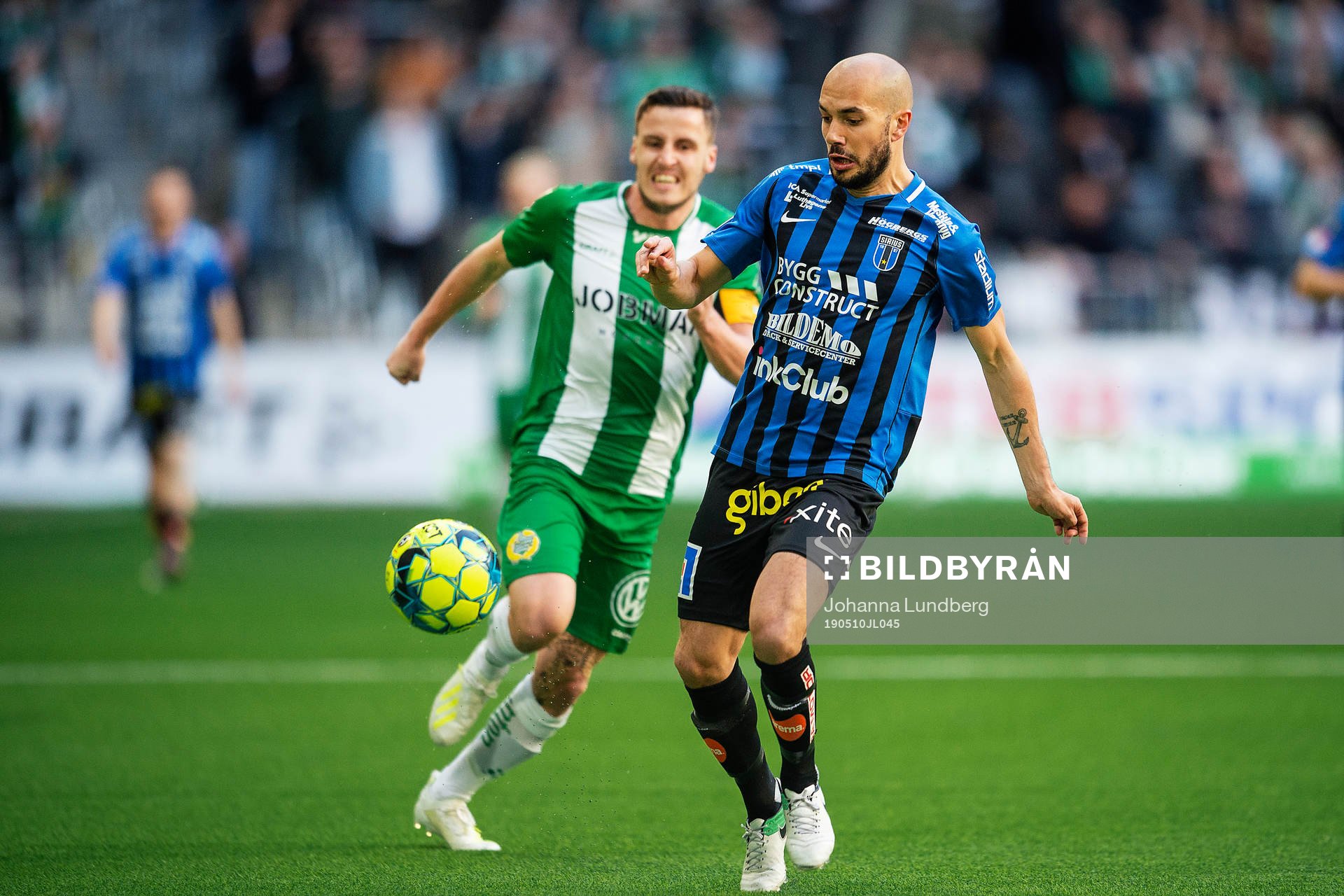 Sirius Karl Larson och Hammarbys Jeppe Andersen
