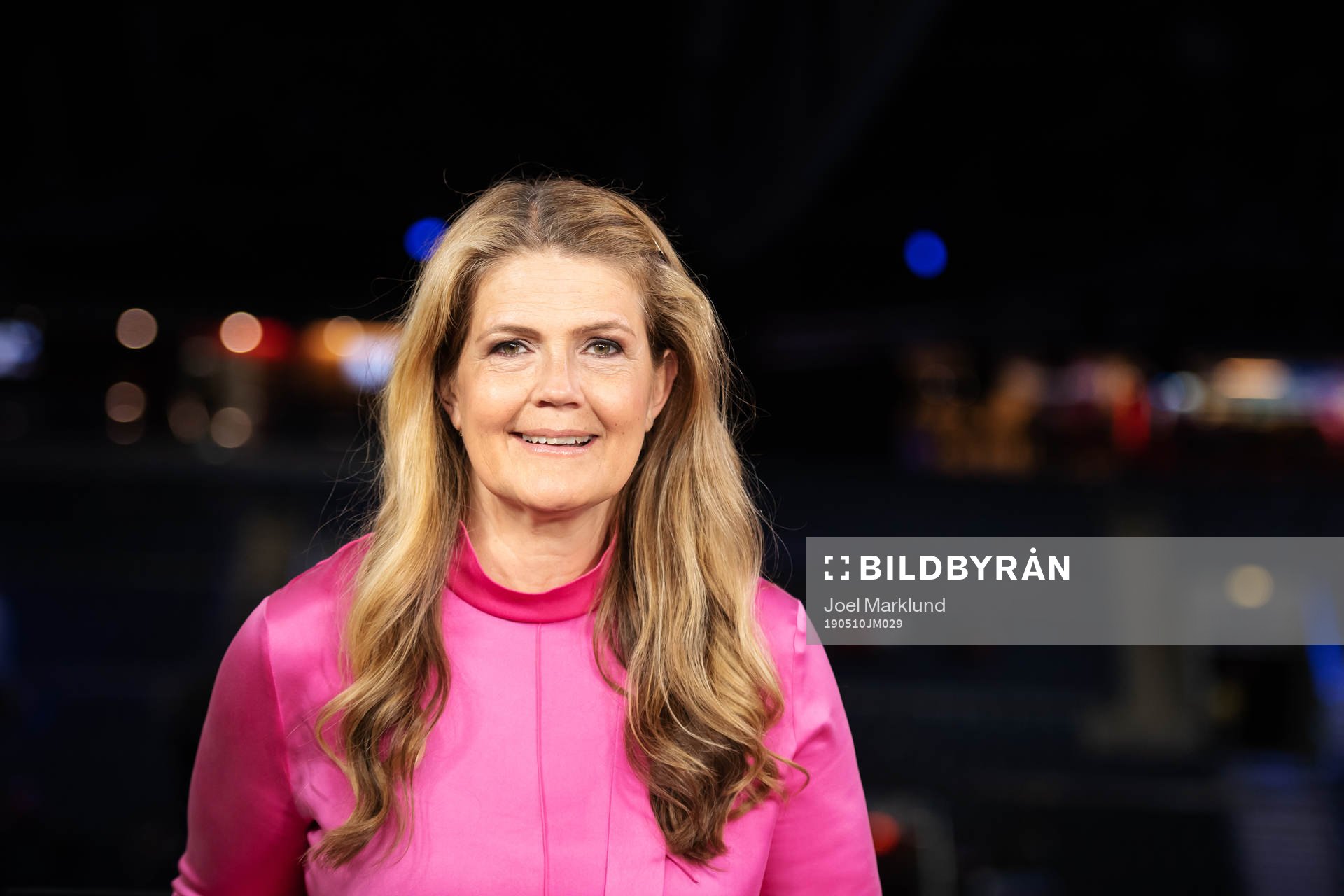 Marie Lehmann poses for a portrait in the SVT tv studio