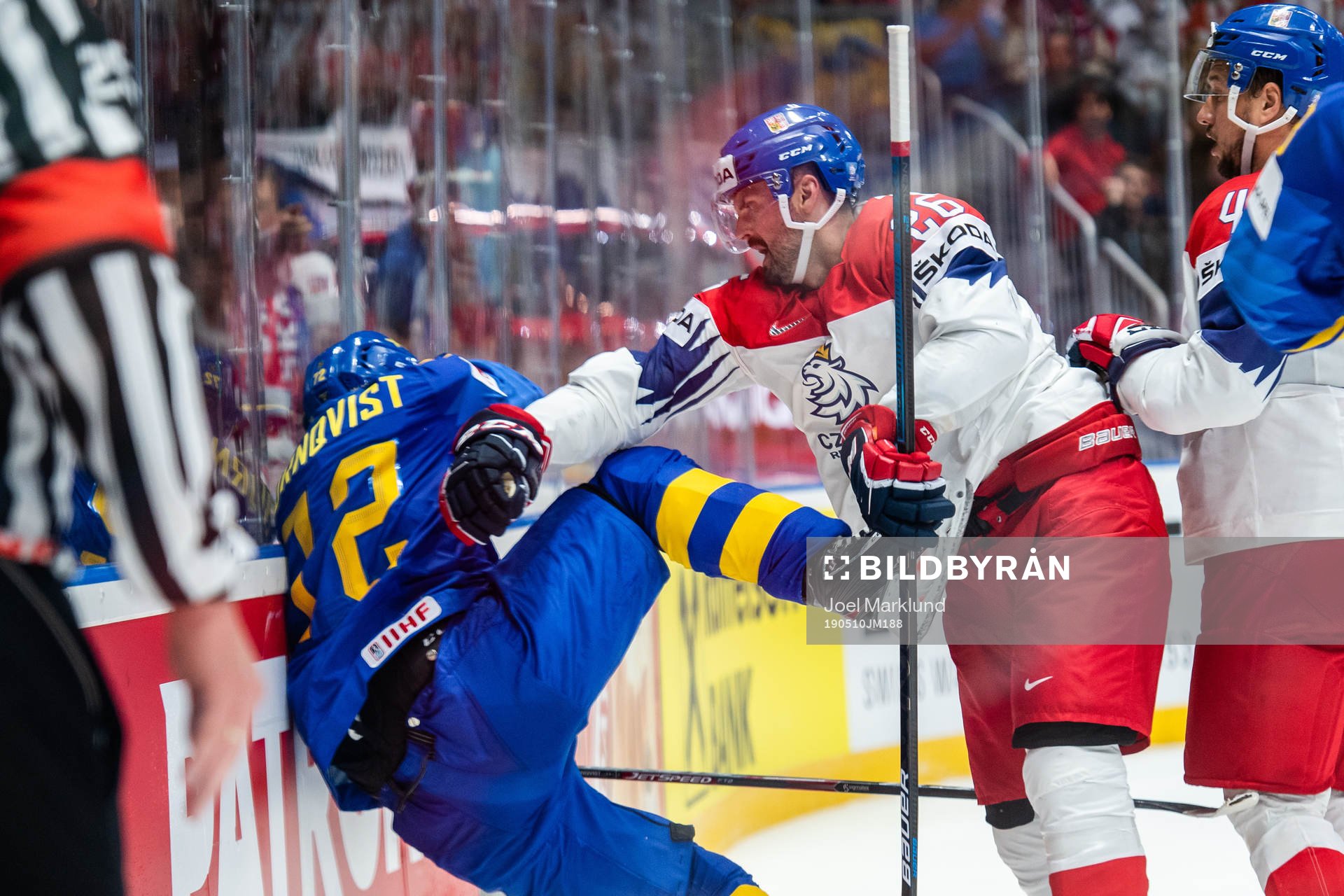 Patric Hörnqvist of Sweden against Michal Repik of Czech