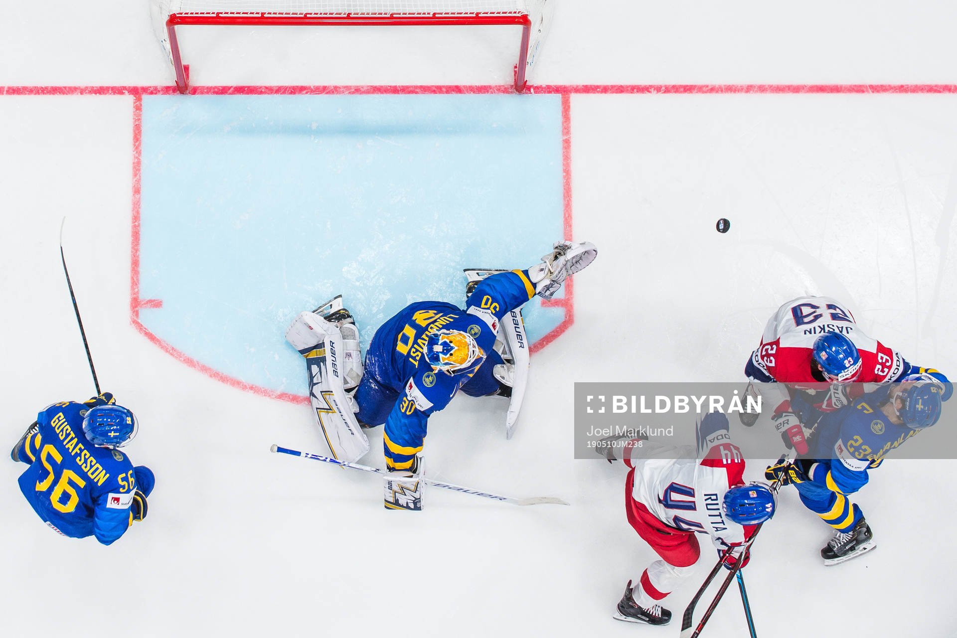 Jan Rutta and Dmitrij Jaskin of Czech Republic against Erik