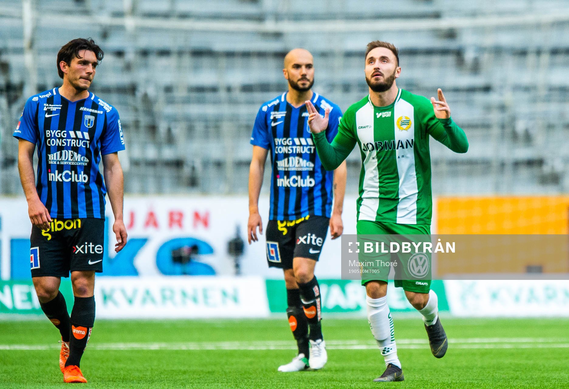 Hammarbys Muamer Tankovic jublar