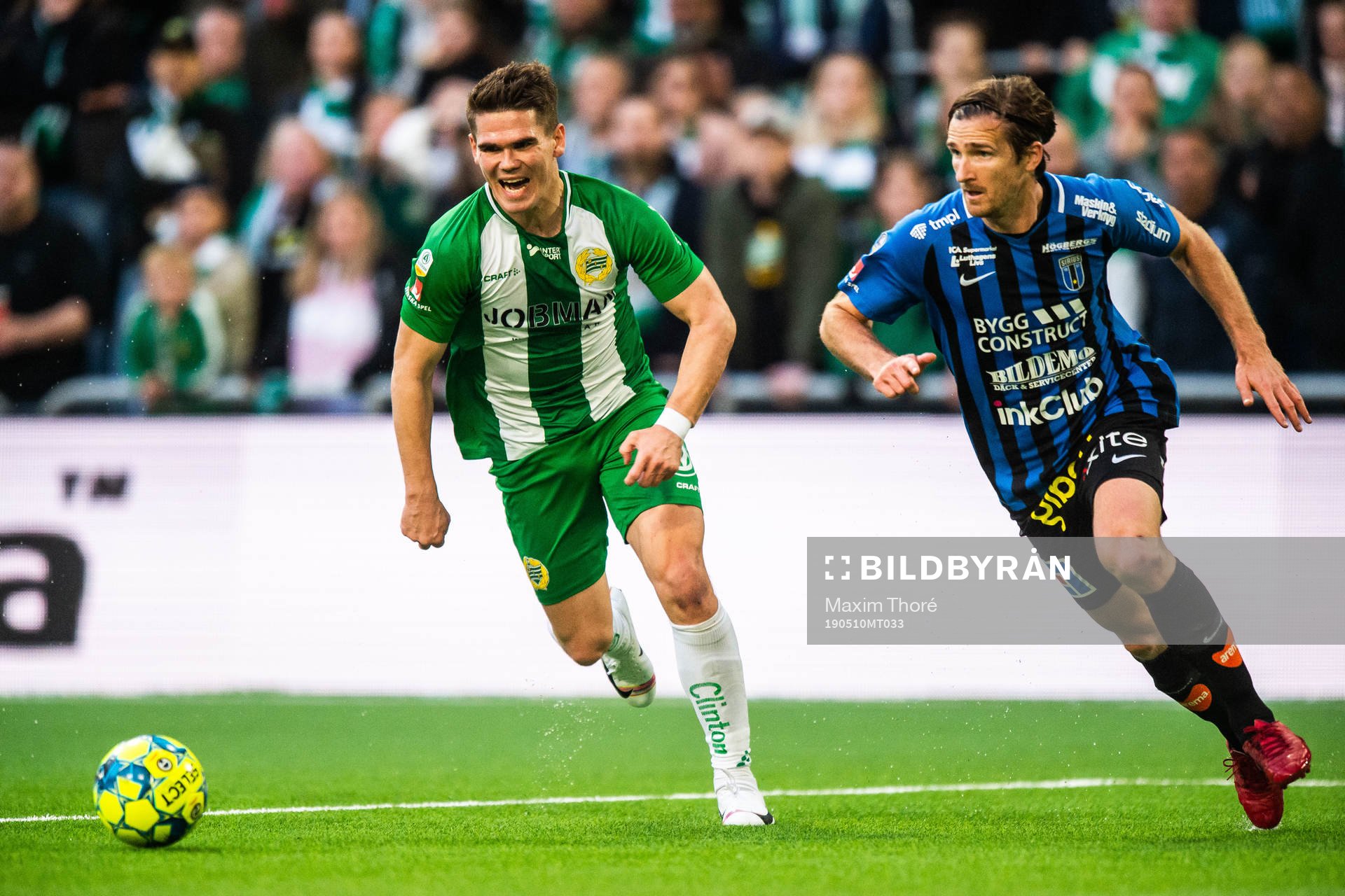 Hammarbys Vidar Örn Kjartansson och Sirius Jesper Arvidsson