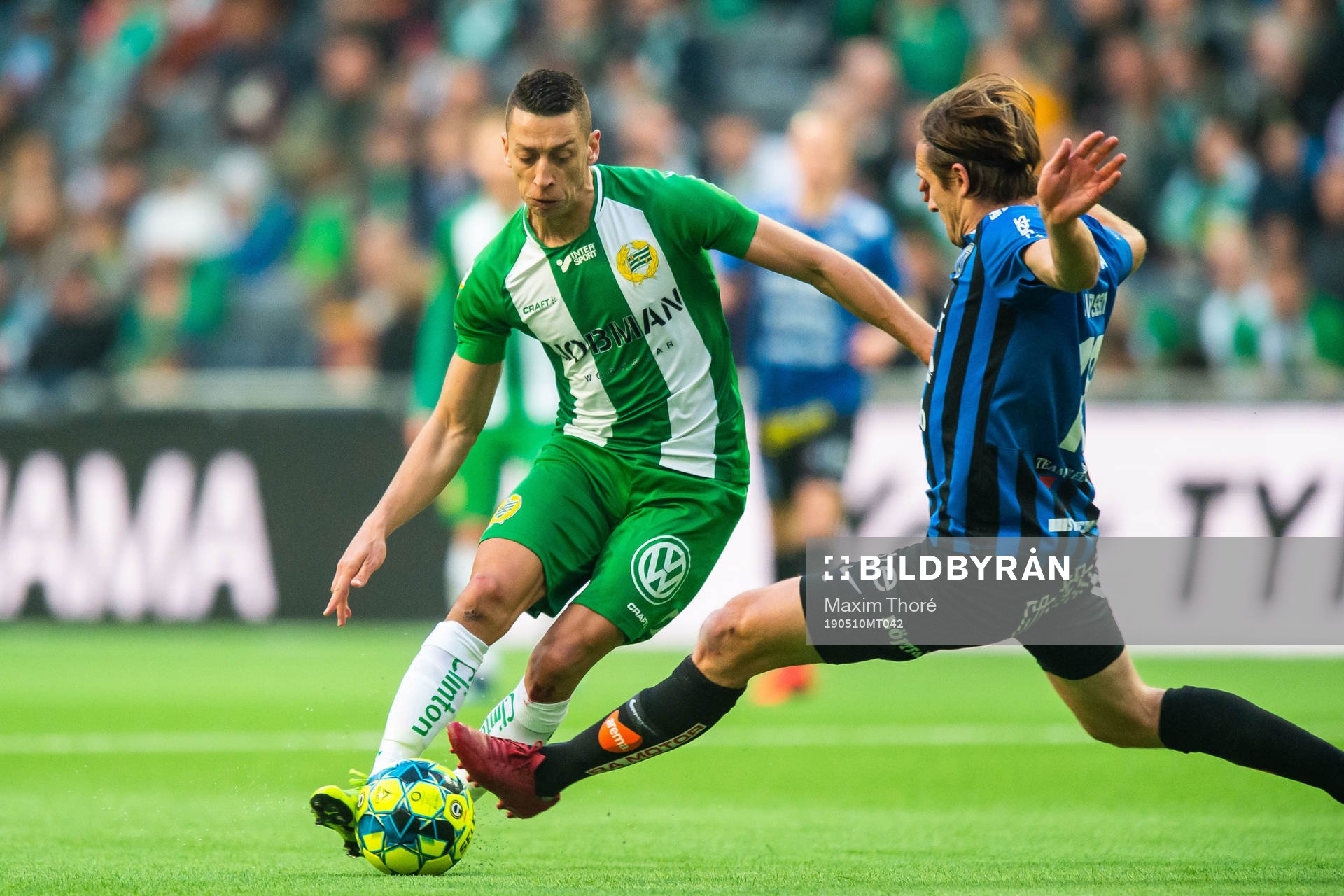 Hammarbys Nikola Djurdjic och Sirius Jesper Arvidsson