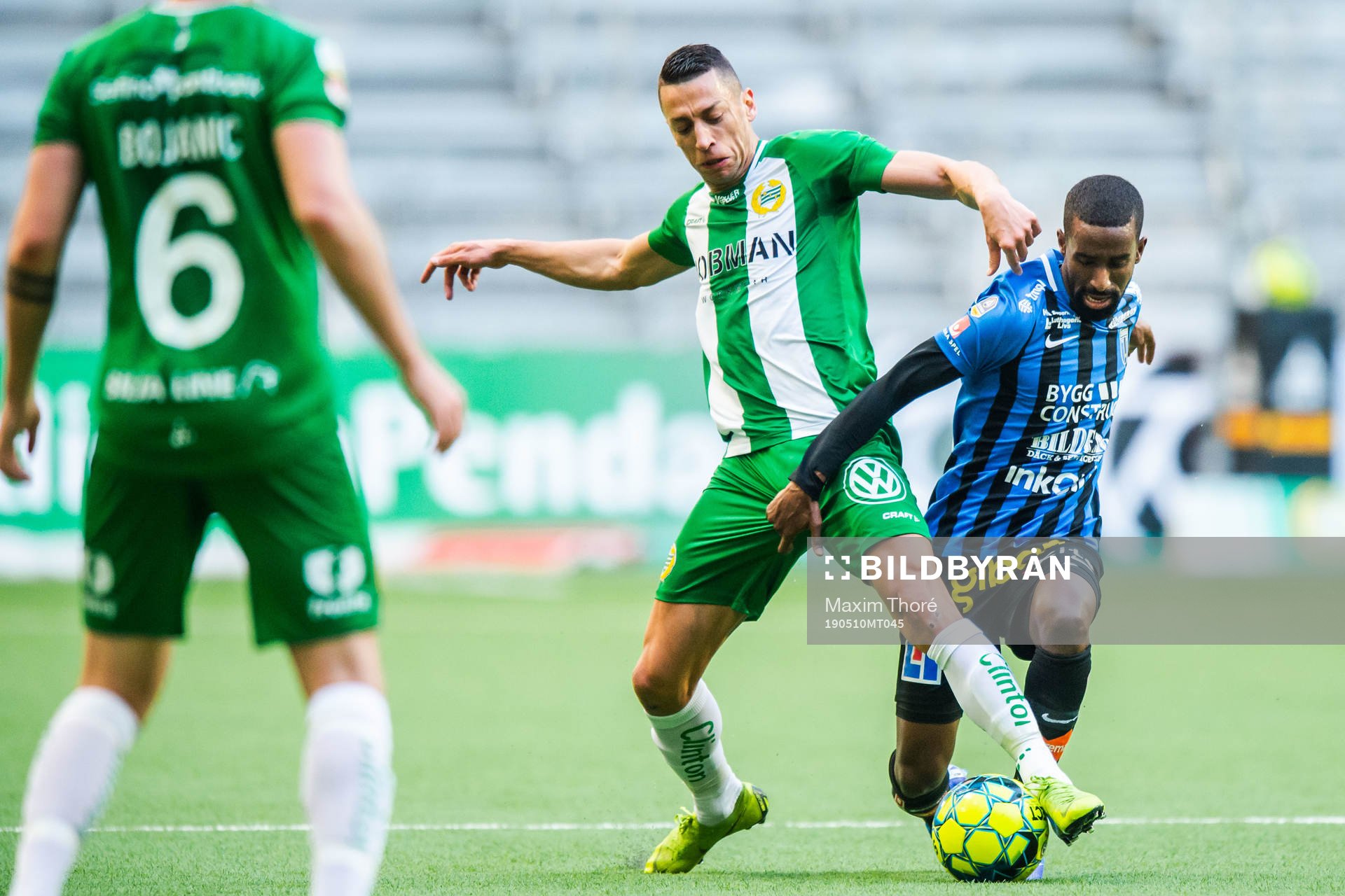 Hammarbys Nikola Djurdjic och Sirius Mohammed Saeid