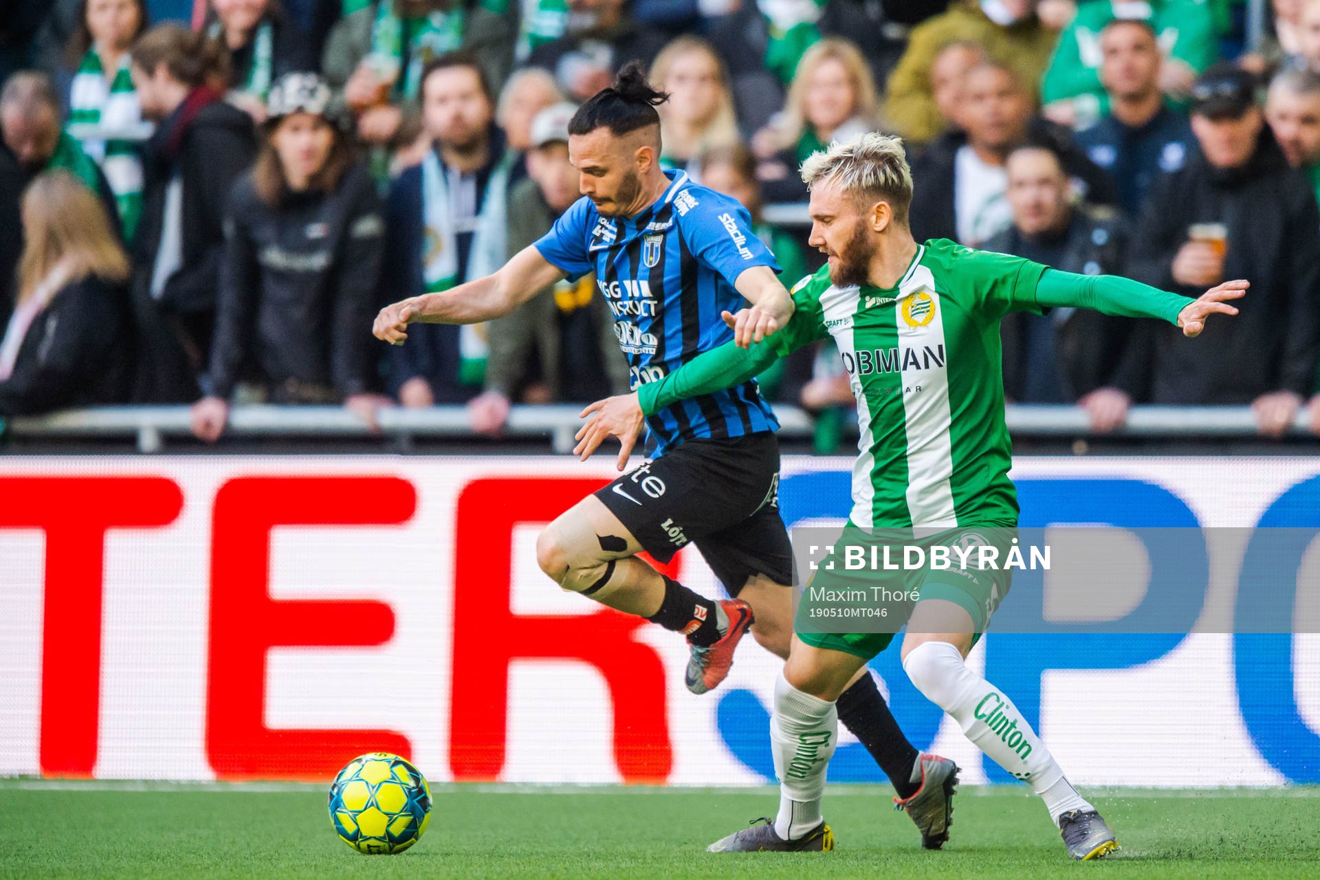 Hammarbys Simon Sandberg och Sirius Tim Björkström