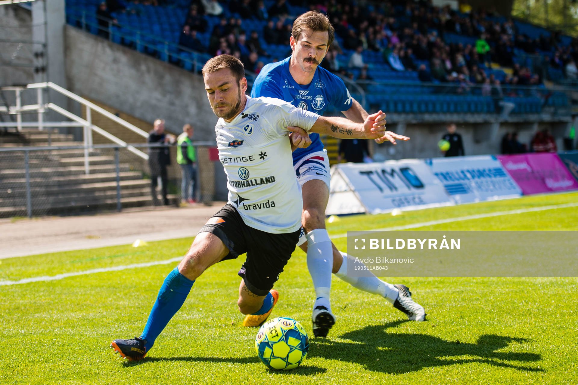 Halmstads Pontus Silfwer och Trelleborgs Sebastian Ohlsson