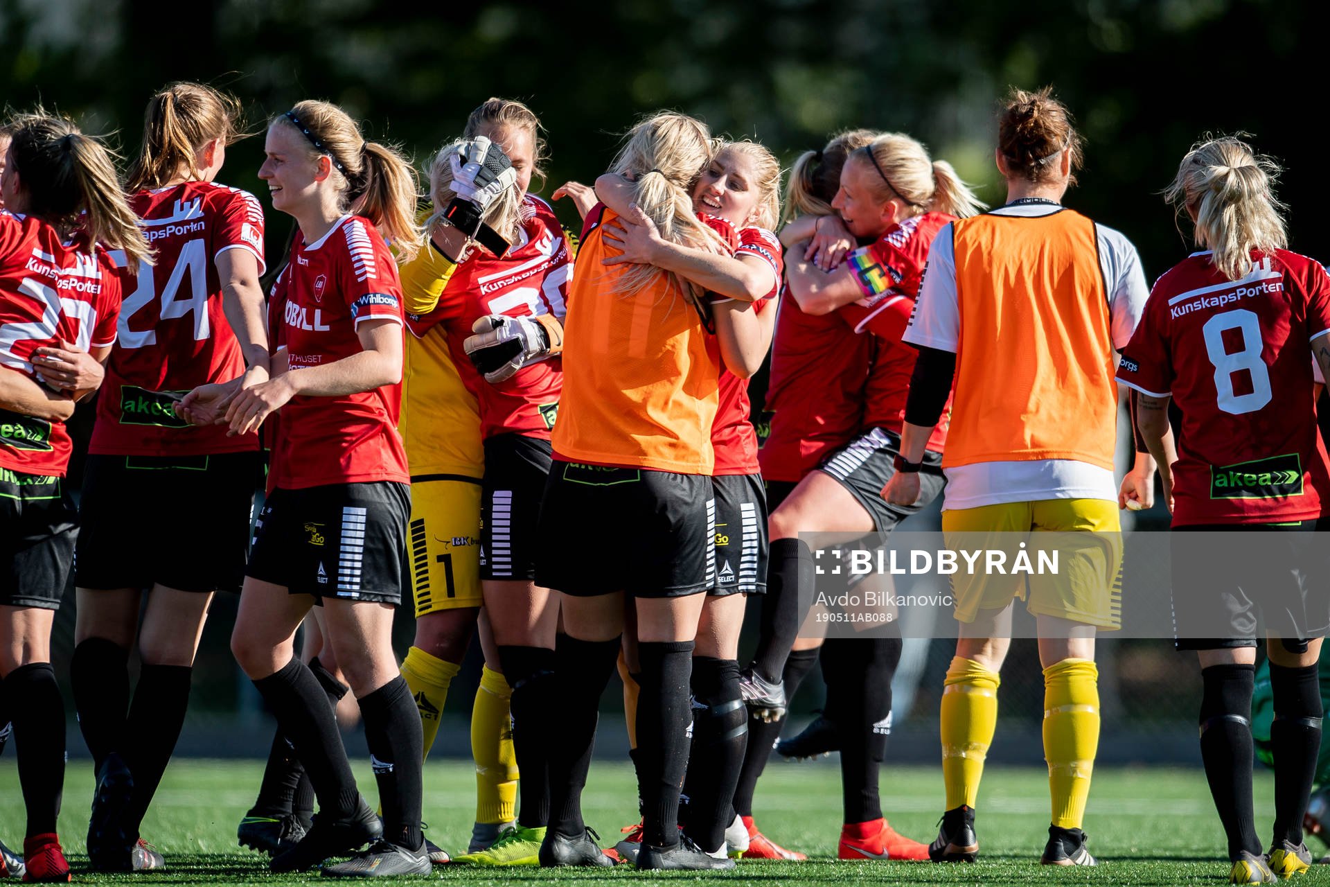 Limhamn Bunkeflos spelare jublar