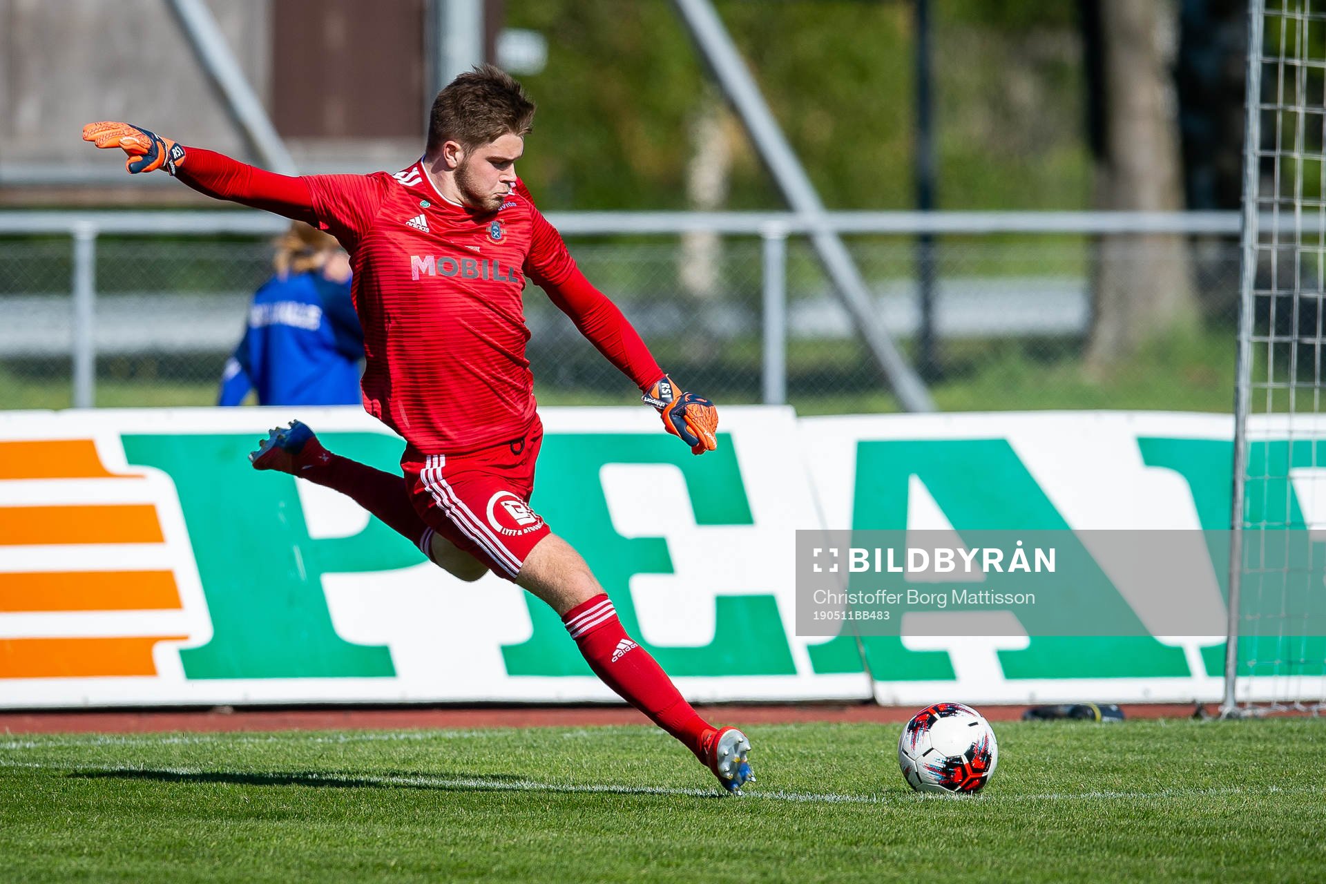 Ängelholms målvakt Robin Streifert