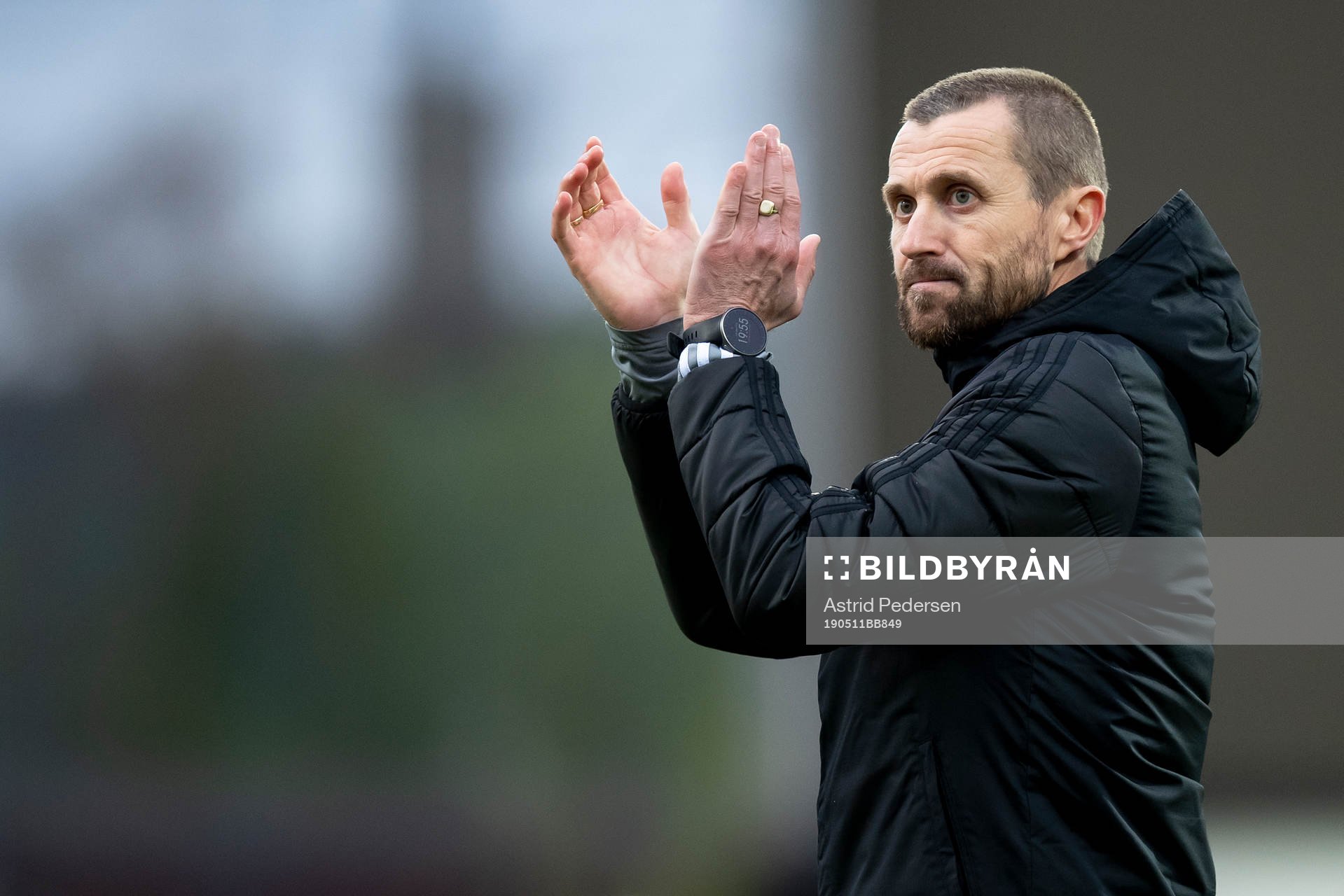 Eirik Horneland, head coach of Rosenborg, looks dejected