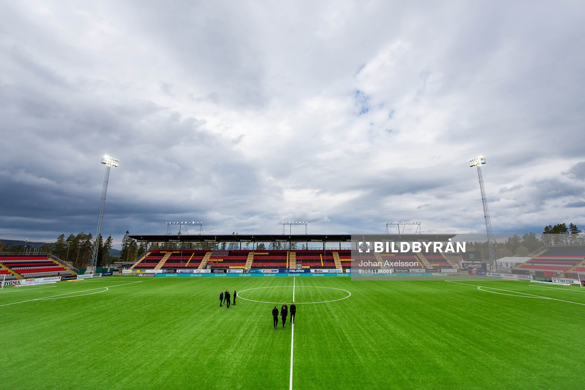 Häckens spelare inne på Jämtkraft Arena