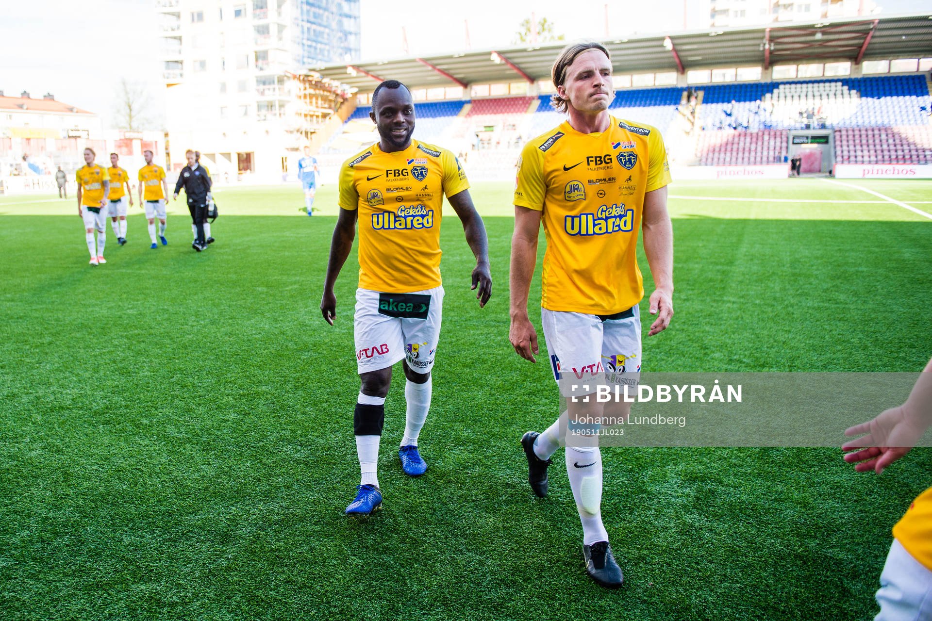 Falkenbergs Jacob Ericsson och John Chibuike deppar