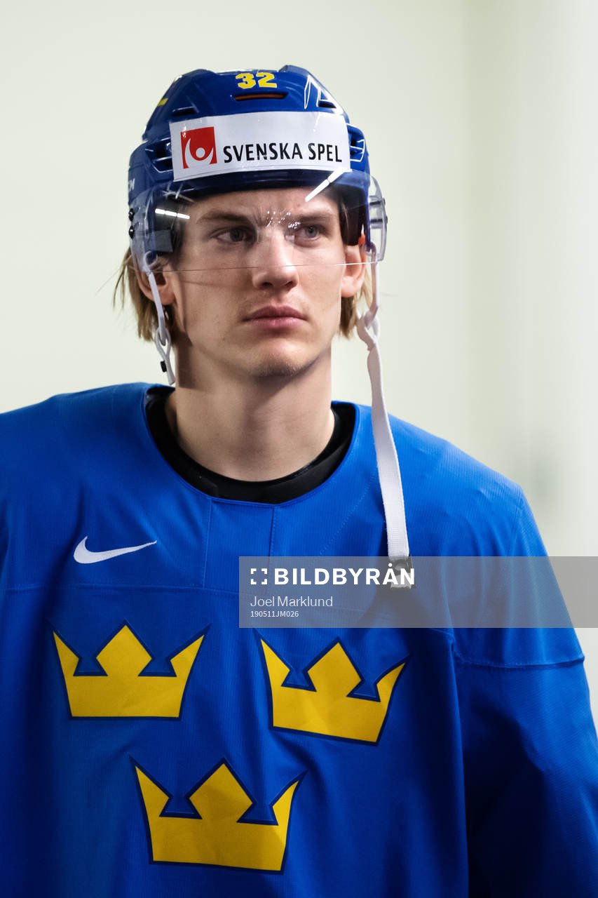 Oskar Lindblom of Sweden at a practice session