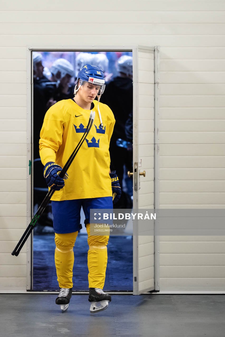 Philip Holm of Sweden at a practice session