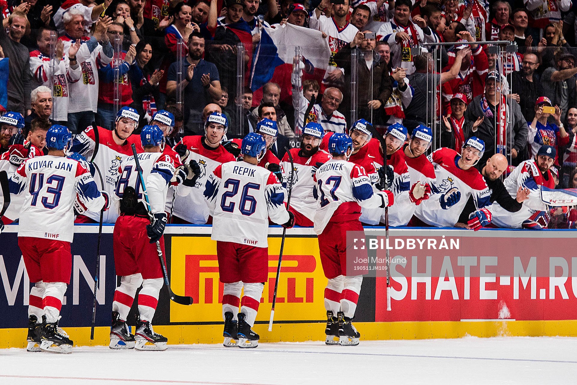 Players of Czech Republic celebrates
