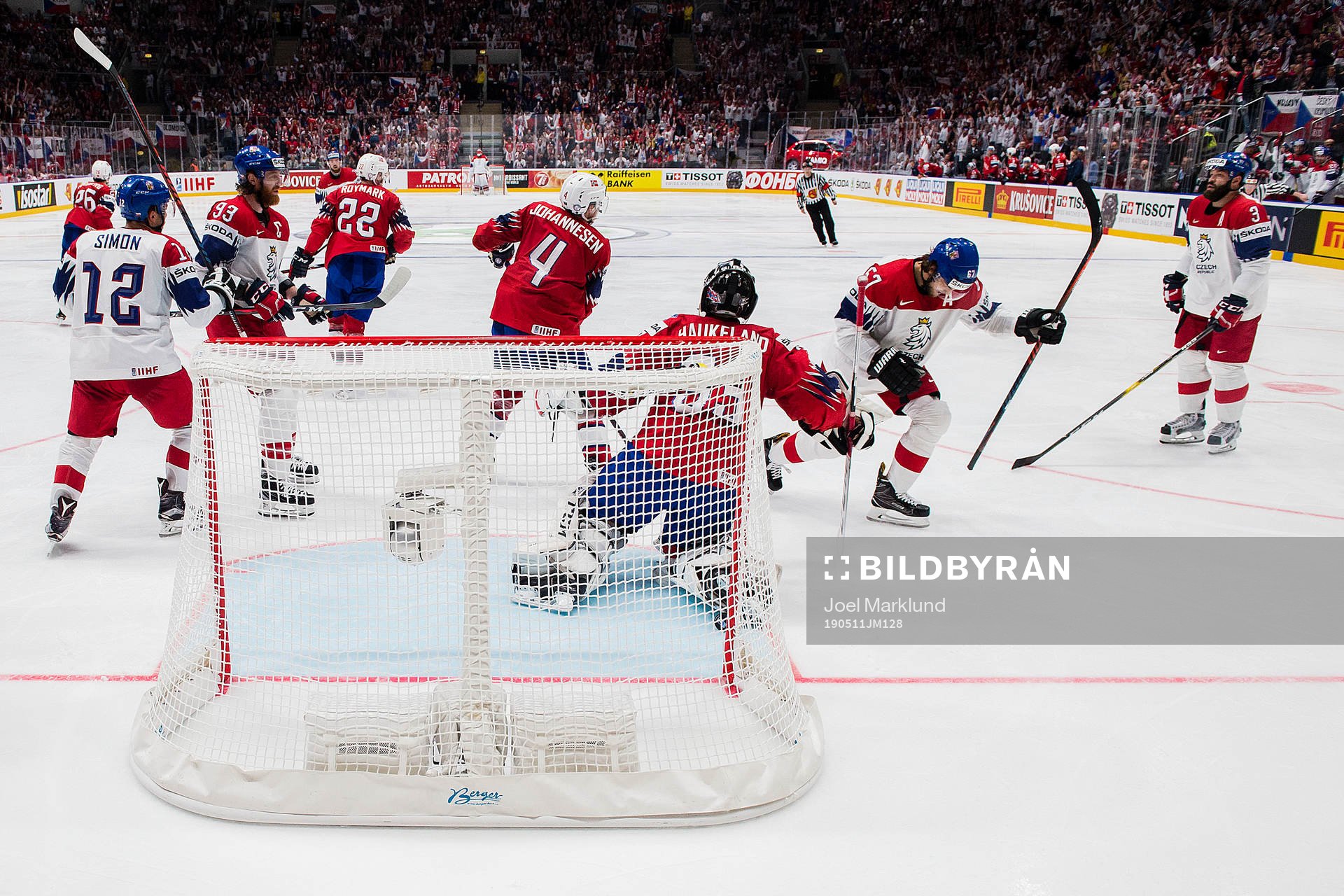 Michael Frolik of Czech Republic celebrates