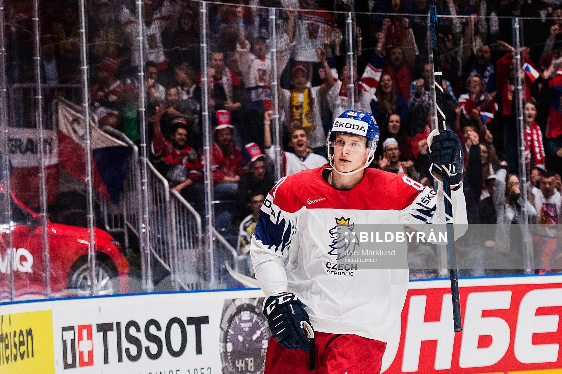 Dominik Kubalik of Czech Republic celebrates