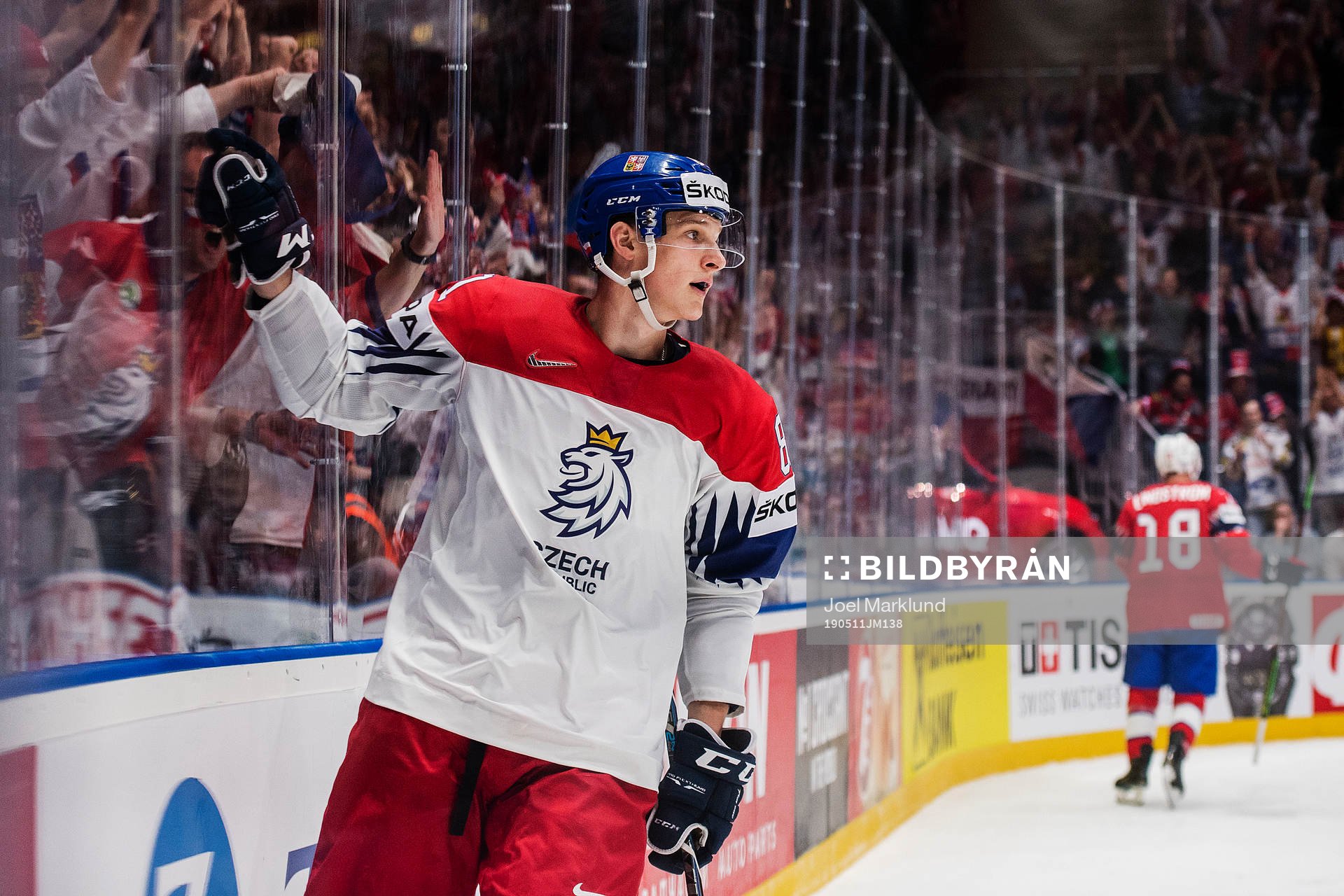 Dominik Kubalik of Czech Republic celebrates