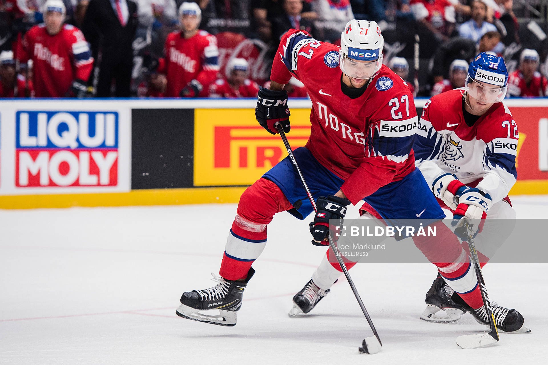 Christian Bull of Norway and Filip Chytil of Czech Republic