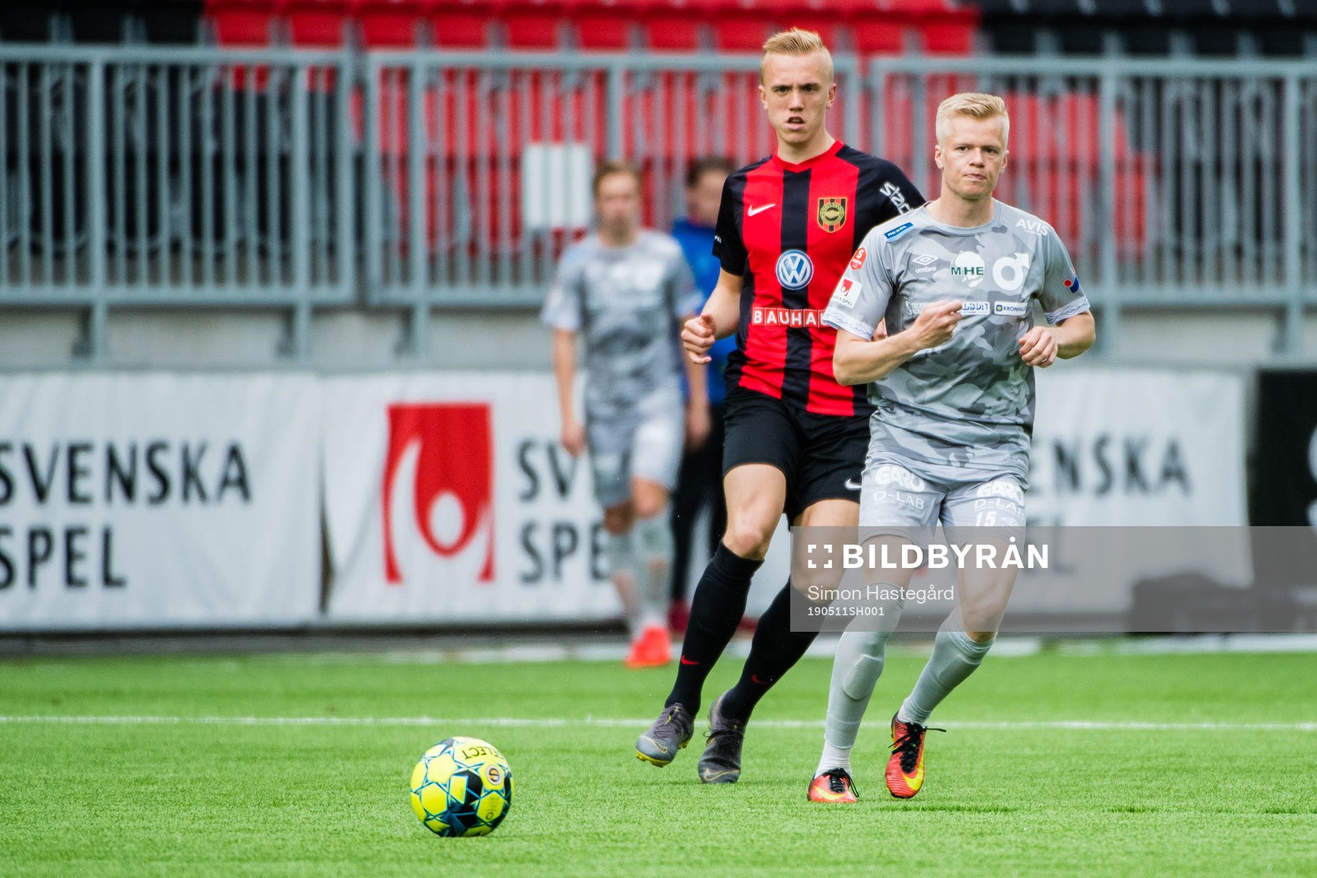 Degerfors Axel Lindahl och Brommapojkarnas Isac Lidberg