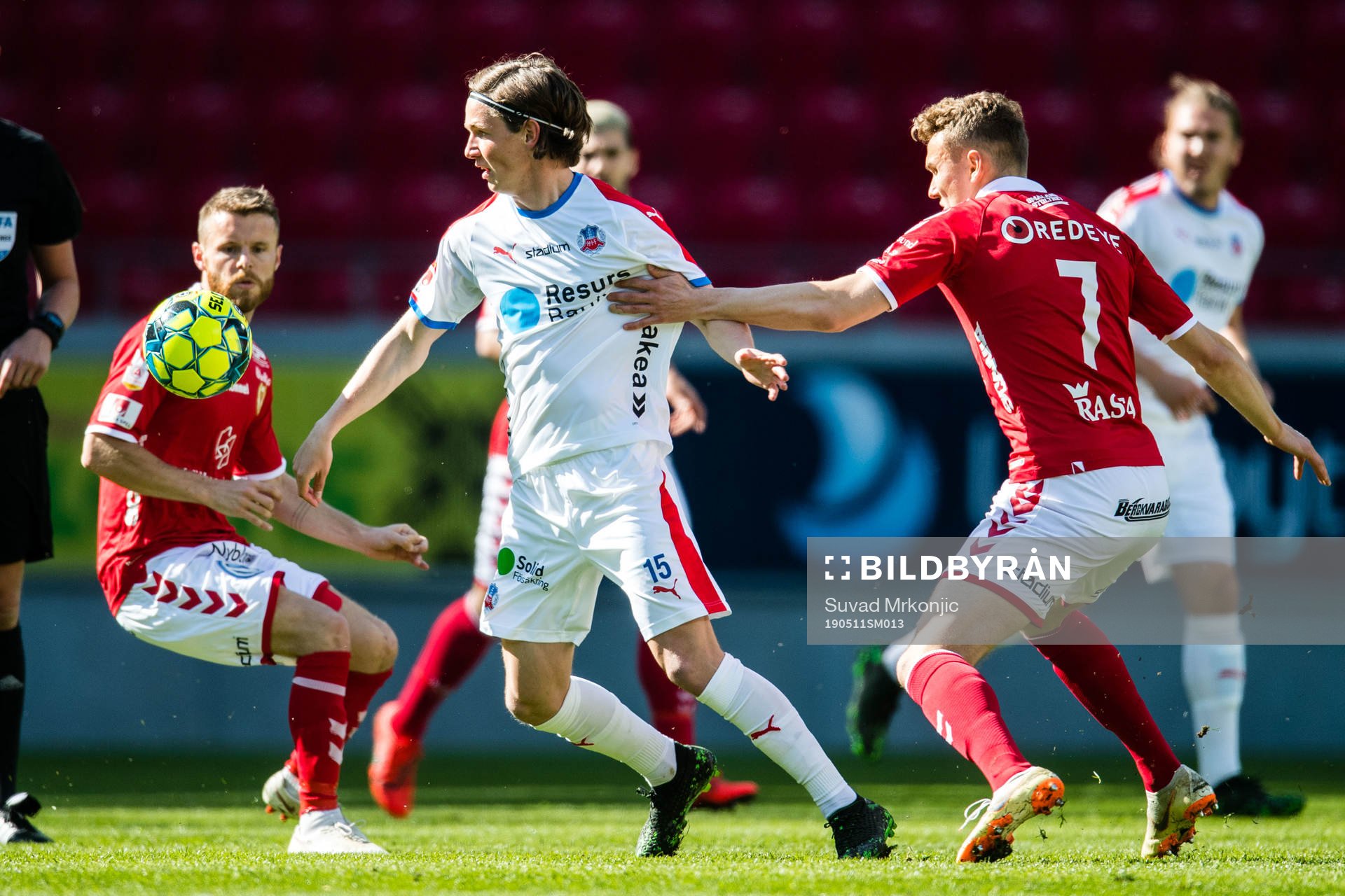 Helsingborgs Max Svensson och Kalmars Piotr Johansson