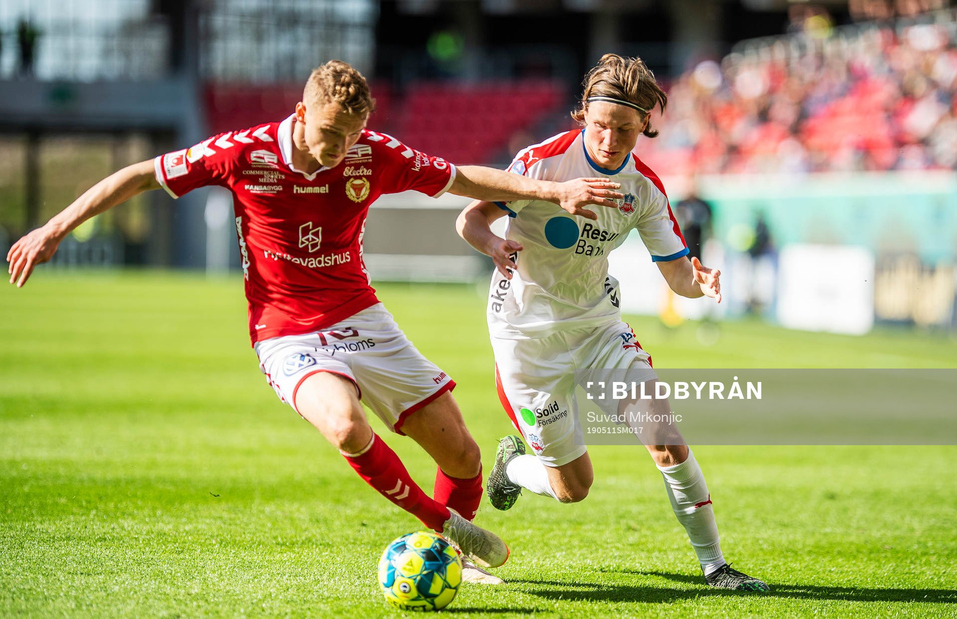 Kalmars Piotr Johansson och Helsingborgs Max Svensson