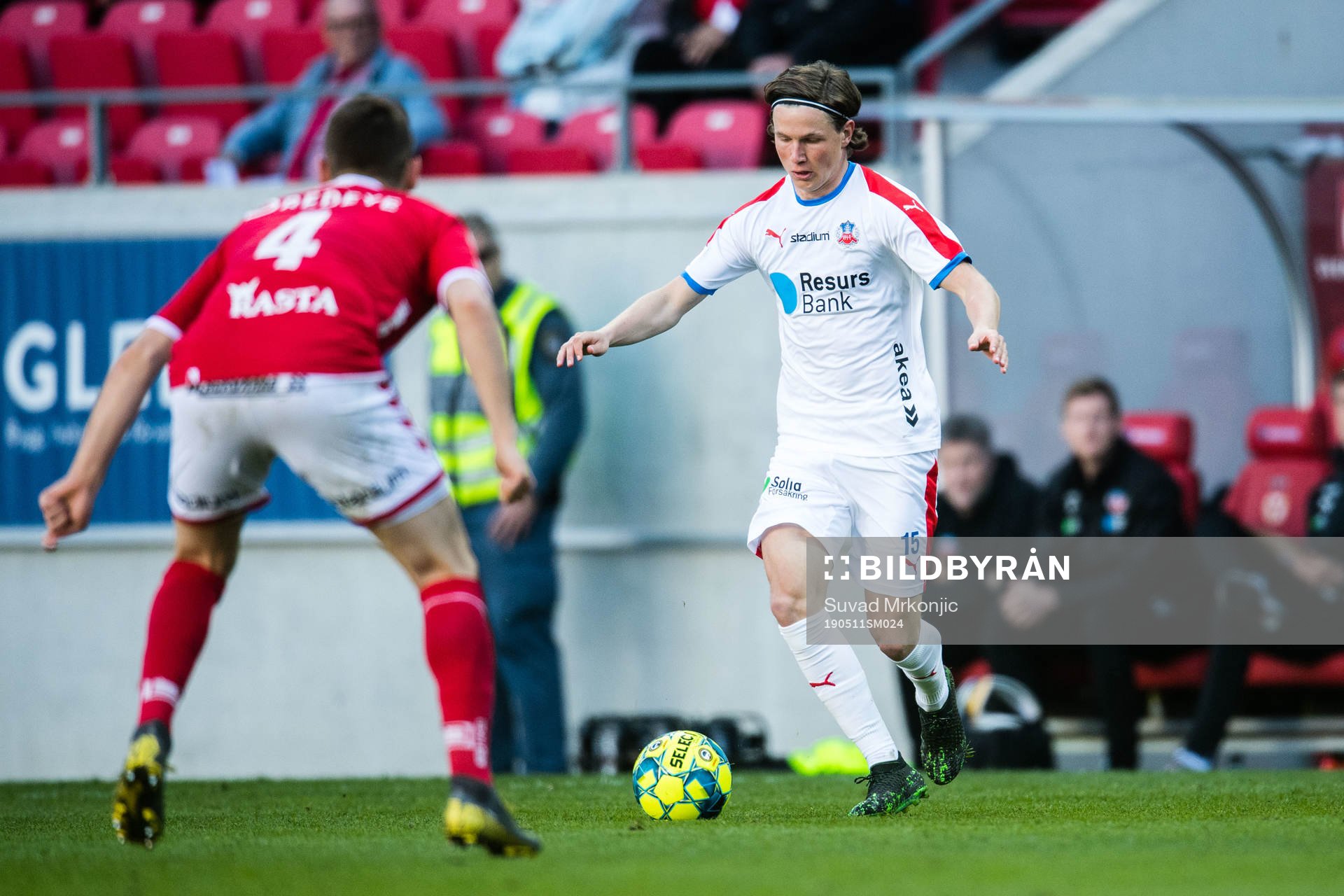 Helsingborgs Max Svensson och Kalmars Fidan Aliti