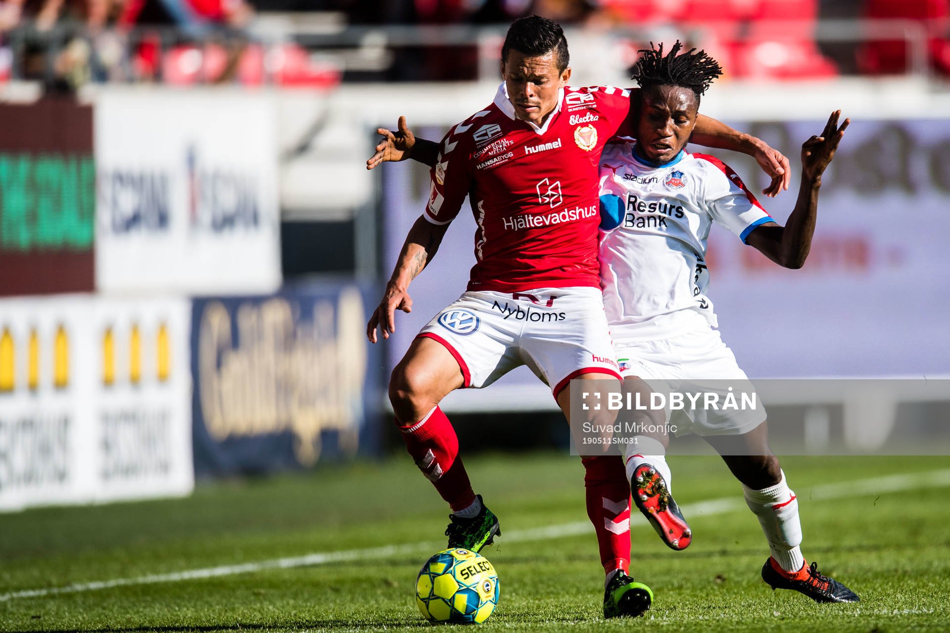 Kalmars Romário Pereira Sipião och Helsingborgs Mamudu