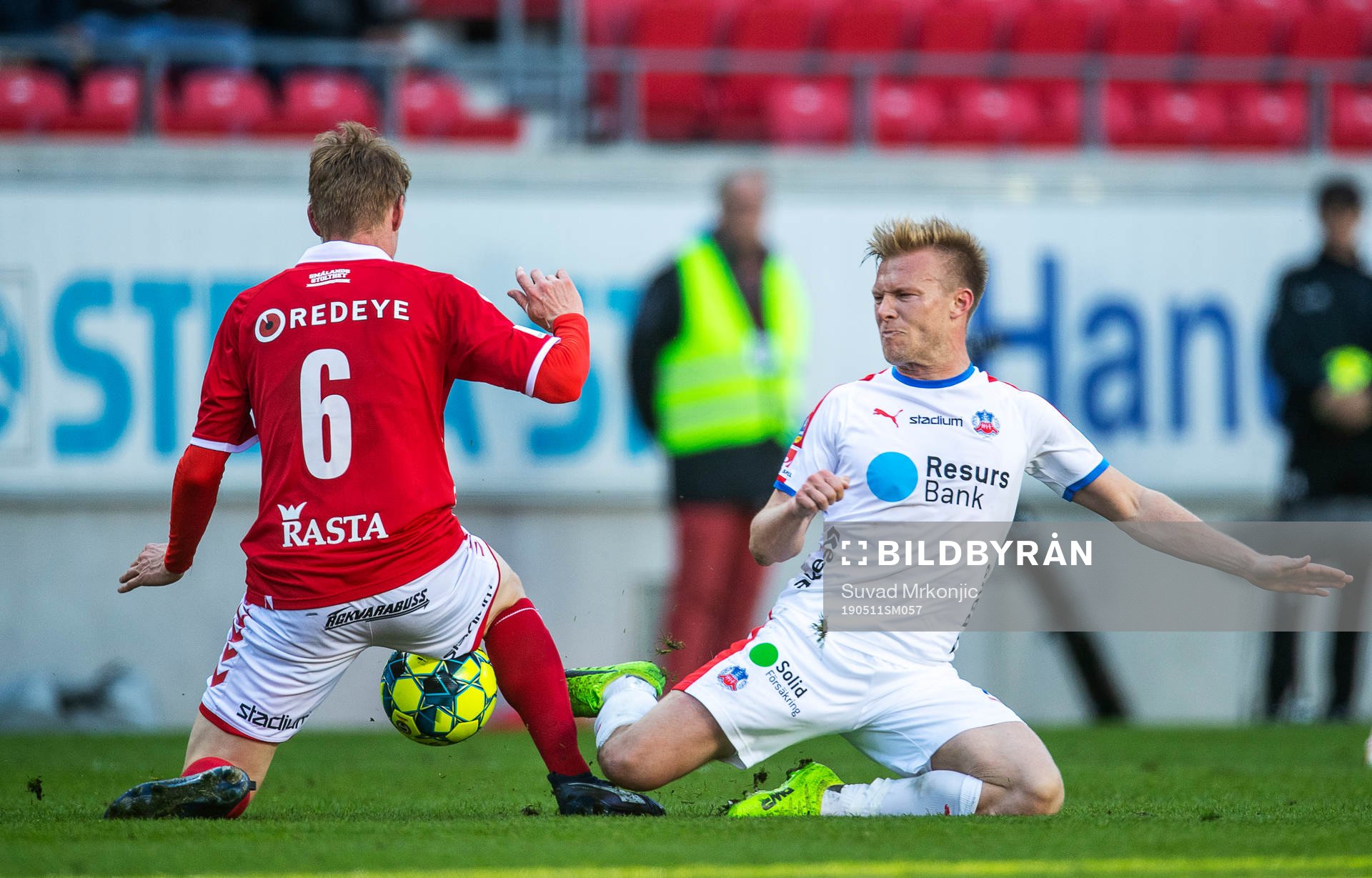 Kalmars Rasmus Elm och Helsingborgs Andreas Landgren