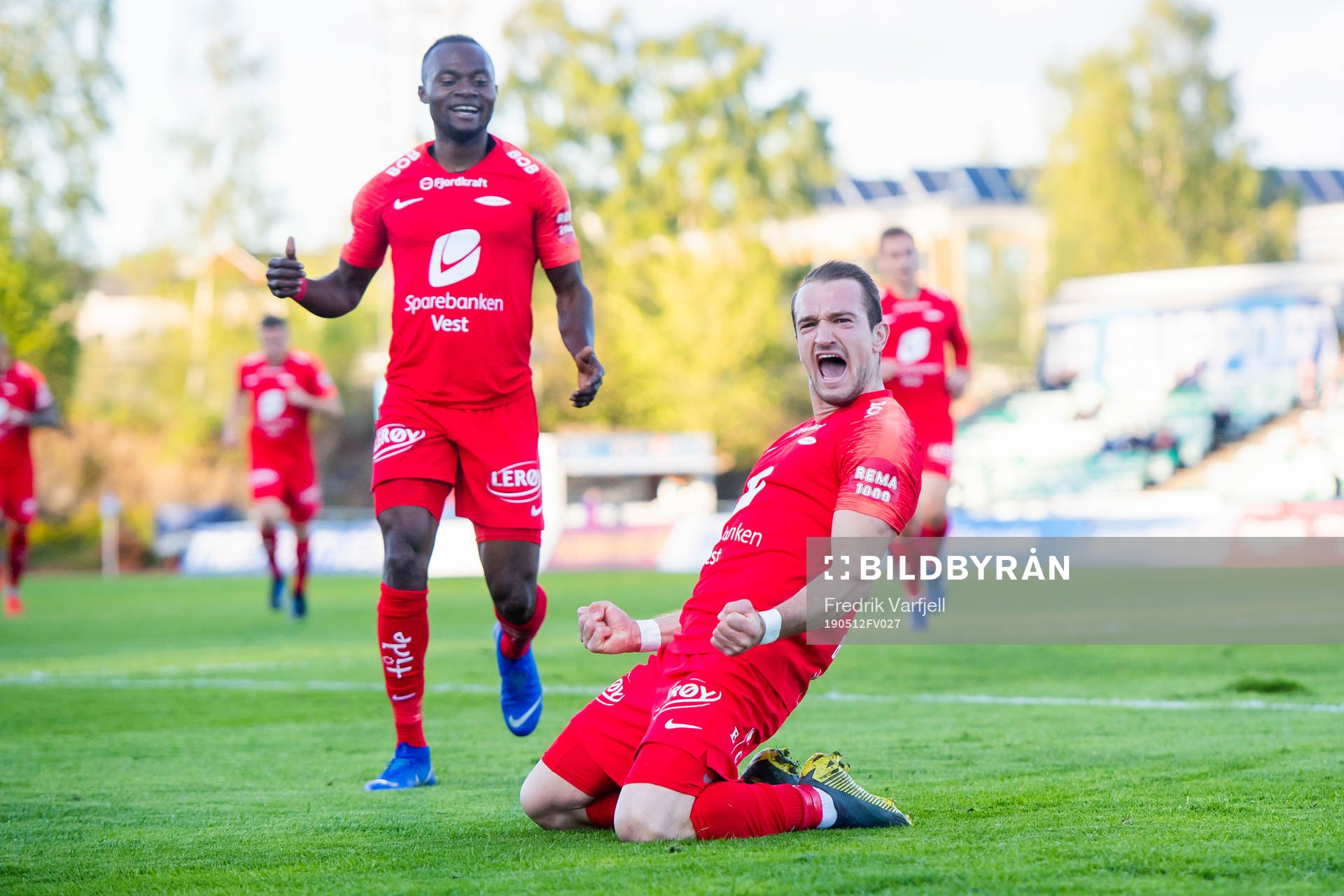 Veton Berisha of Brann celebrates