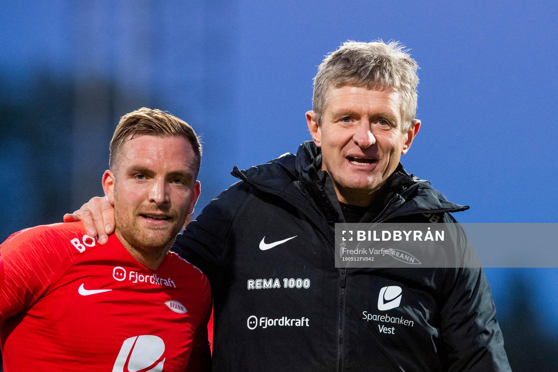 Kristoffer Lie Løkberg of Brann and Lars Arne Nilsen, head
