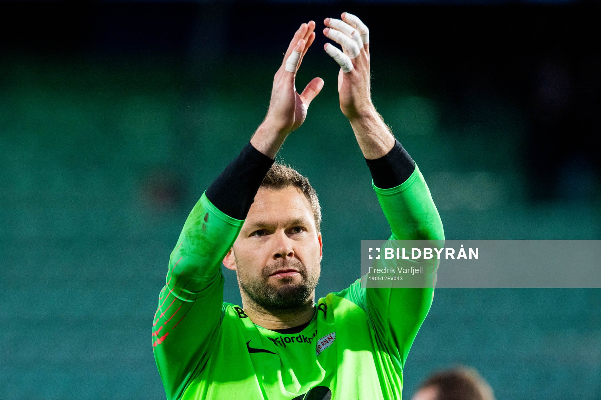 Goalkeeper Håkon Opdal of Brann celebrates