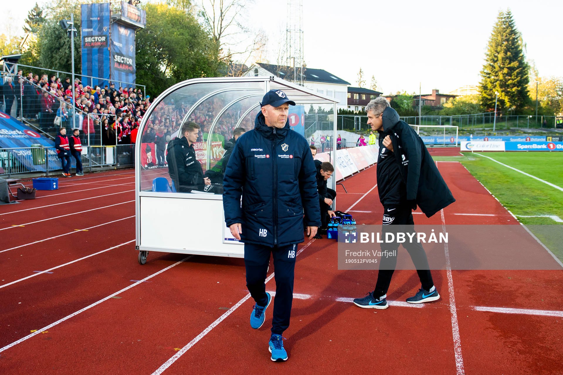 Henning Berg, head coach of Stabæk, and Lars Arne Nilsen,