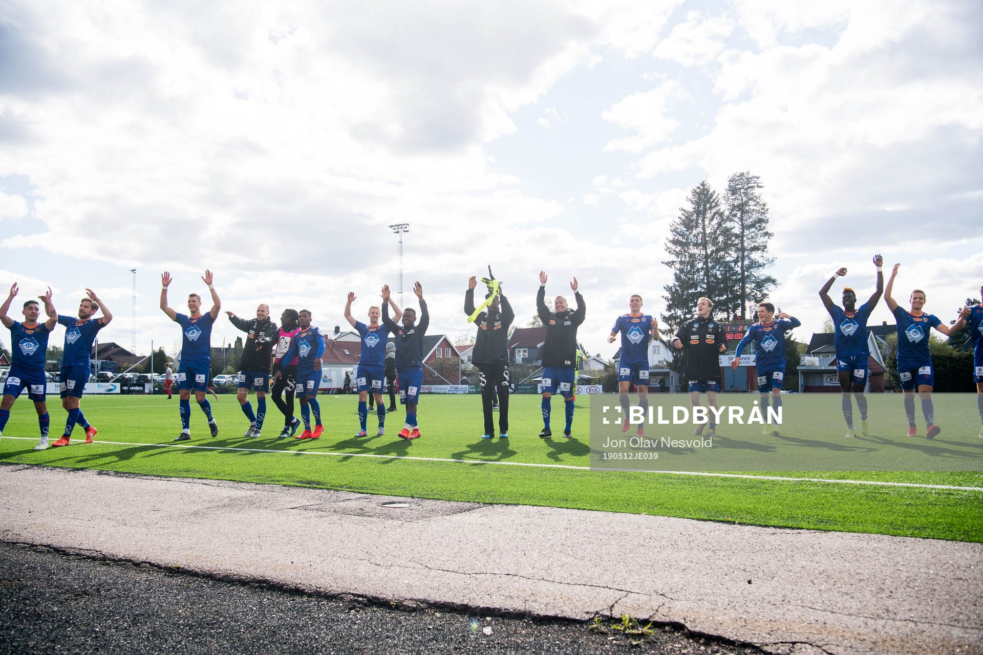 Players of Aalesund celebrate