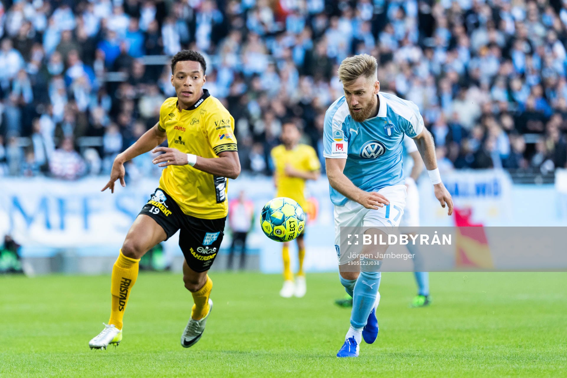 Malmö FFs Rasmus Bengtsson och Elfsborgs Kevin Kabran