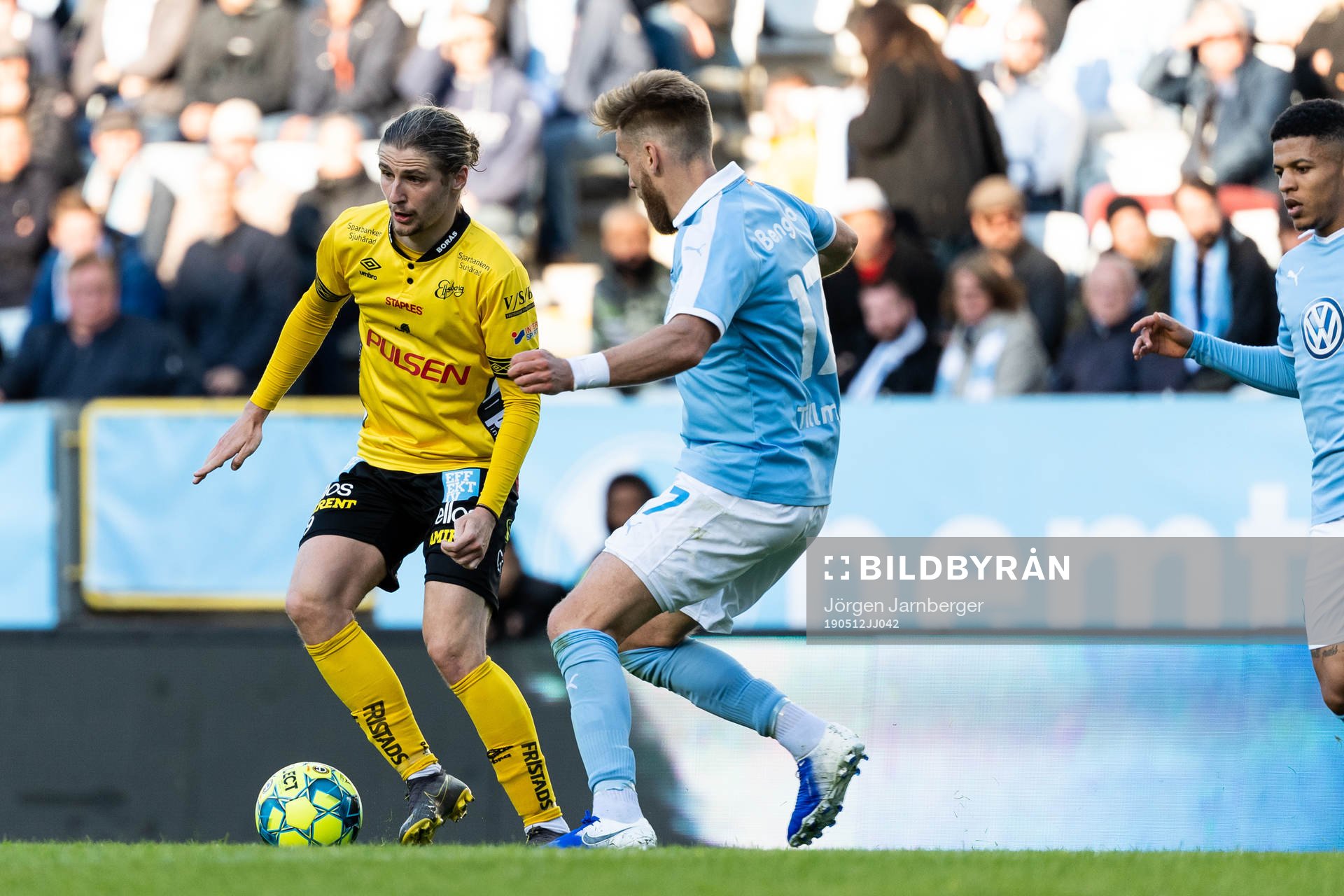 Elfsborgs Pawel Cibicki och Malmö FFs Rasmus Bengtsson