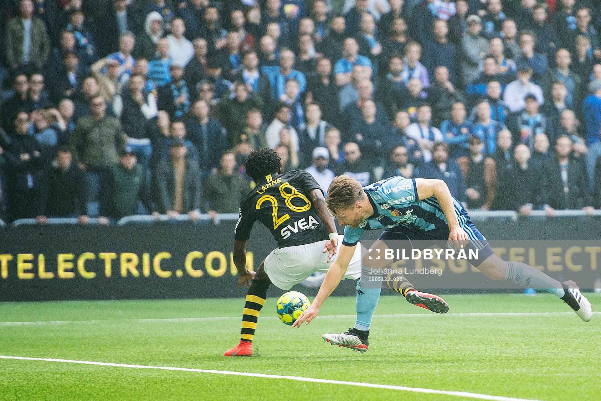 s Jack Lahne och Djurgårdens Jacob Une Larsson
