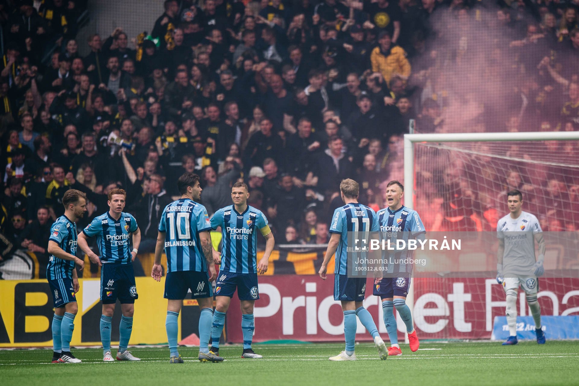 Djurgårdens spelare deppar