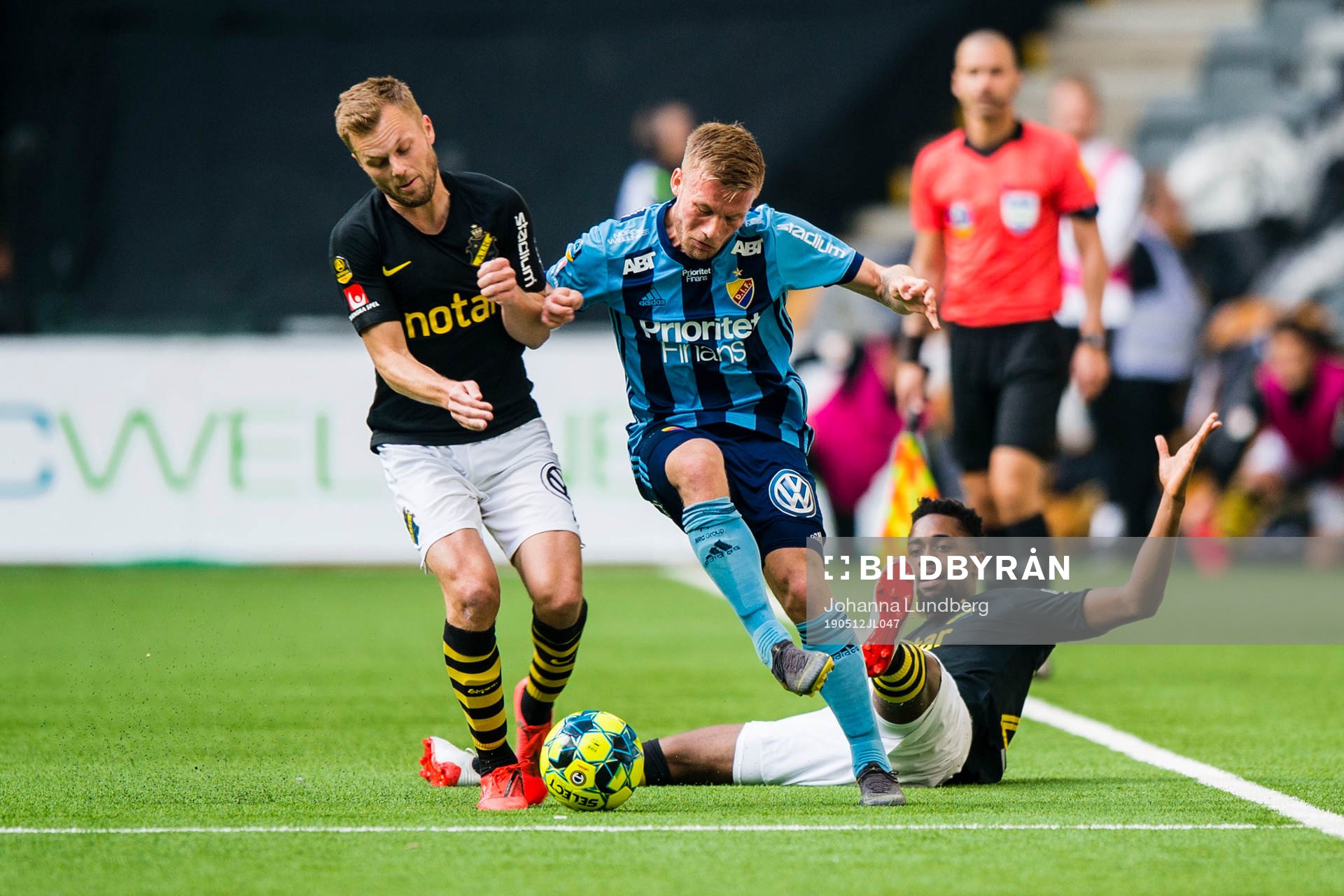 s Sebastian Larsson och Heradi Rashidi mot Djurgårdens