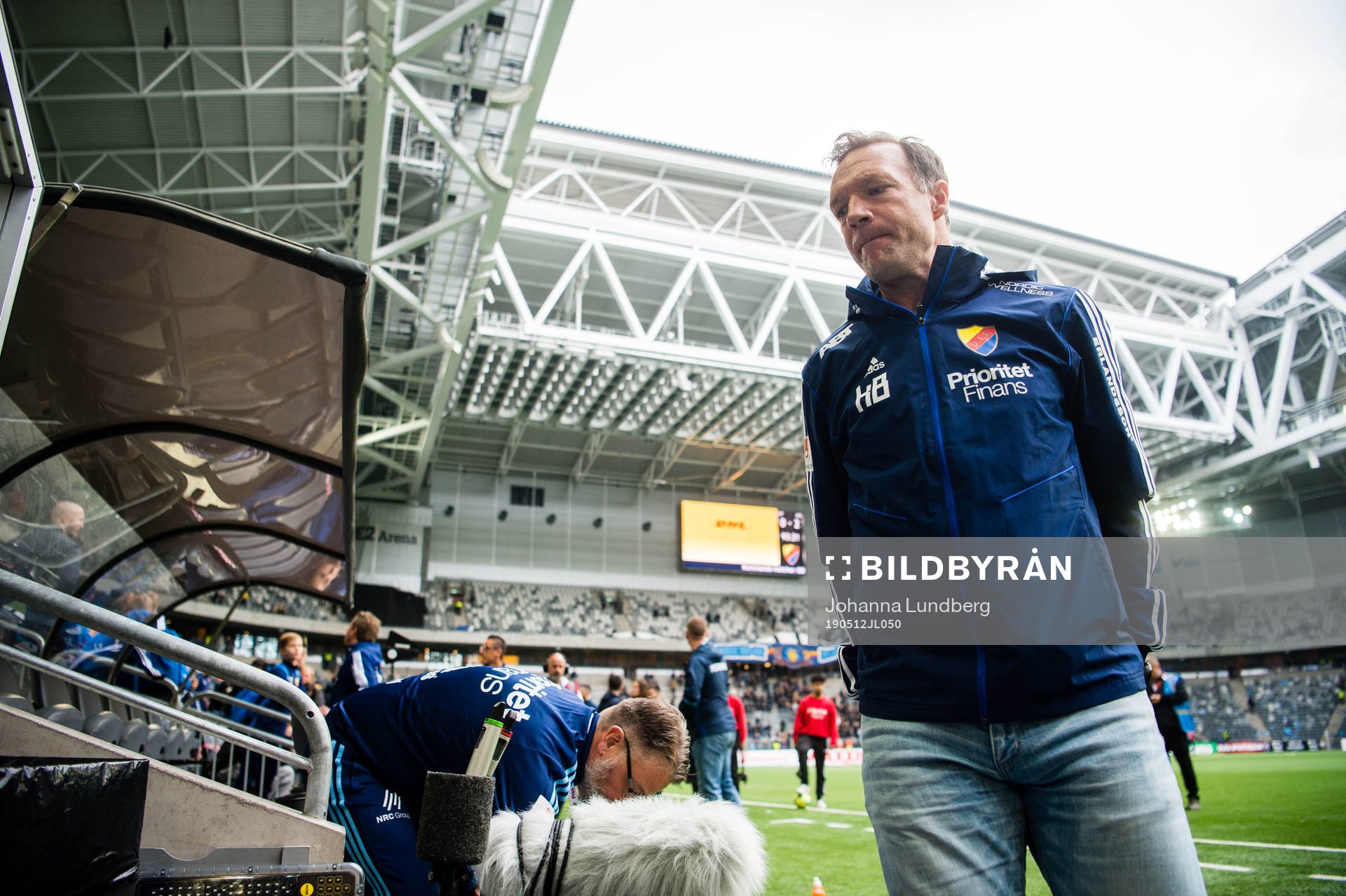 Djurgårdens tränare Kim Bergstrand deppar