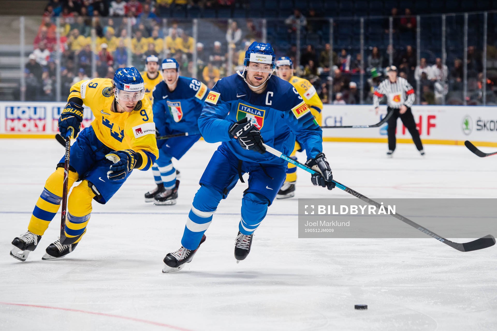 Adrian Kempe of Sweden and Alex Trivellato of Italy