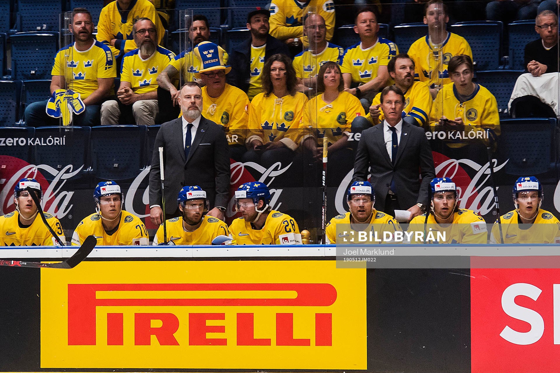 Head coach Rikard Grönborg and assistant coach Johan