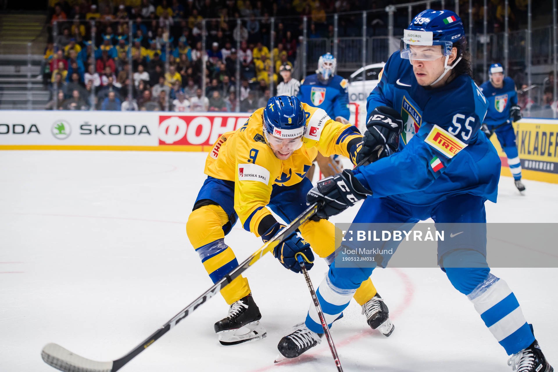 Adrian Kempe of Sweden and Luca Zanatta of Italy