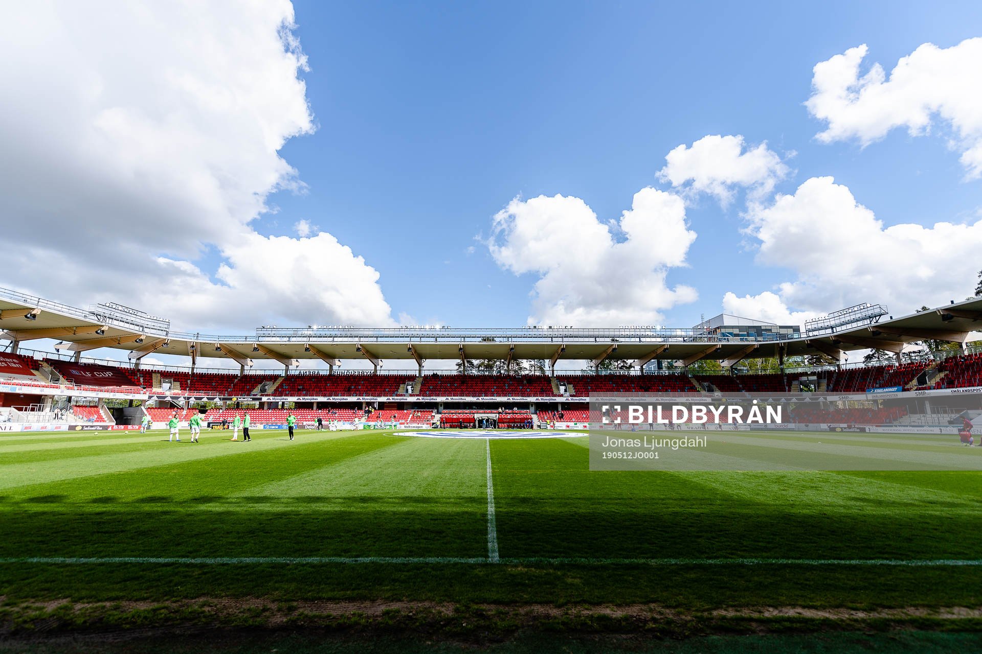 Generell interiör bild av Myresjöhus arena före