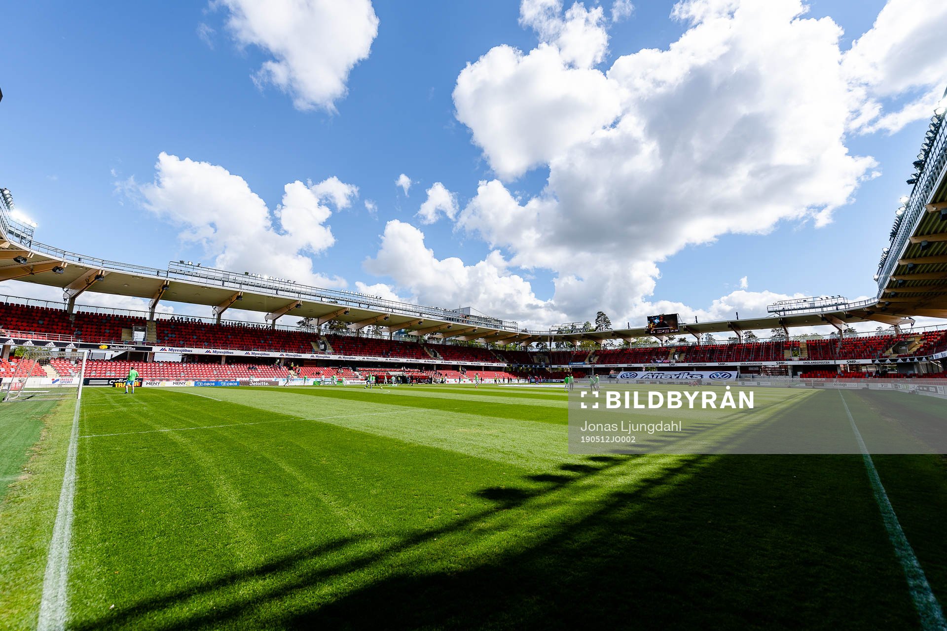 Generell interiör bild av Myresjöhus arena före