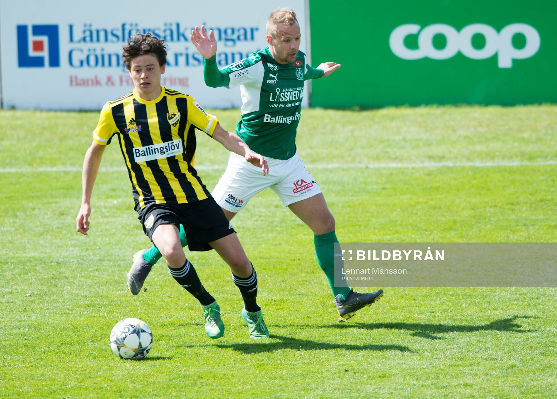IFK Hässleholms  Isak Orajärvi i matchen i division 2