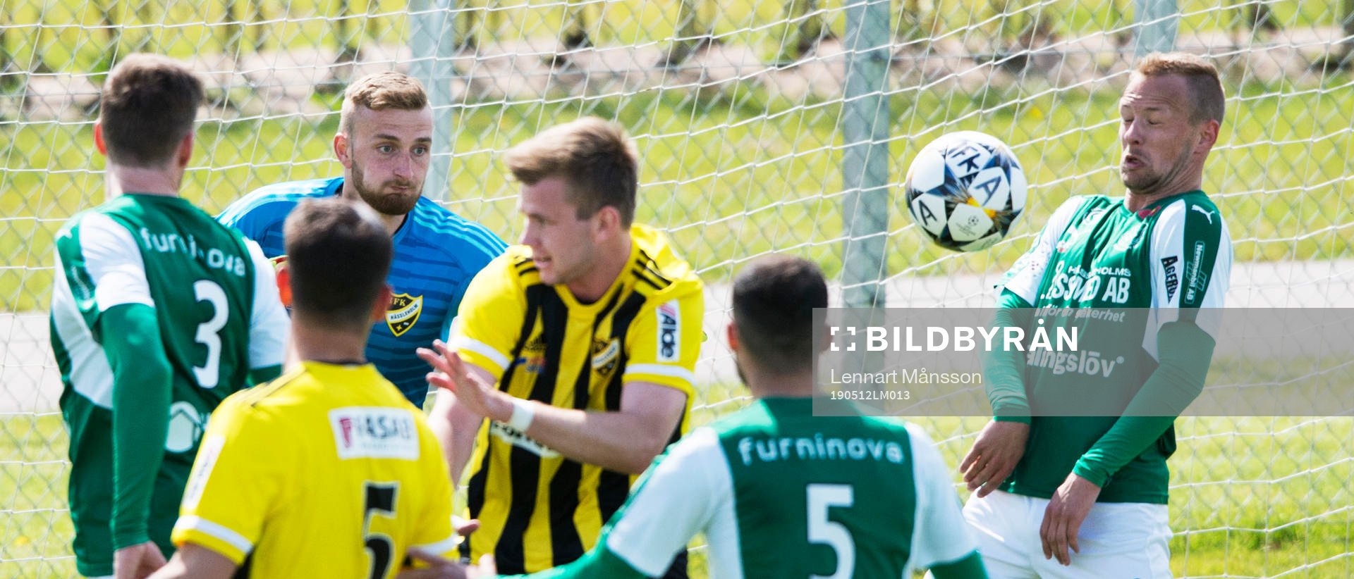  i matchen i division 2 mellan IFK Hässleholm och Hässleholms IF i Hässleholm 12 maj 2019.  