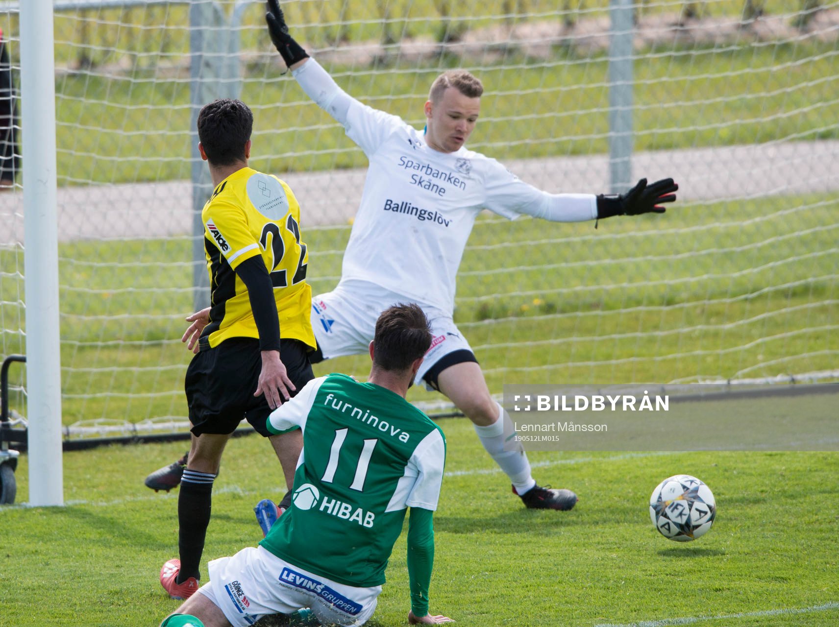 IFK Hässleholms  Mustafa Owaid kvitterar till 2-2 bakom