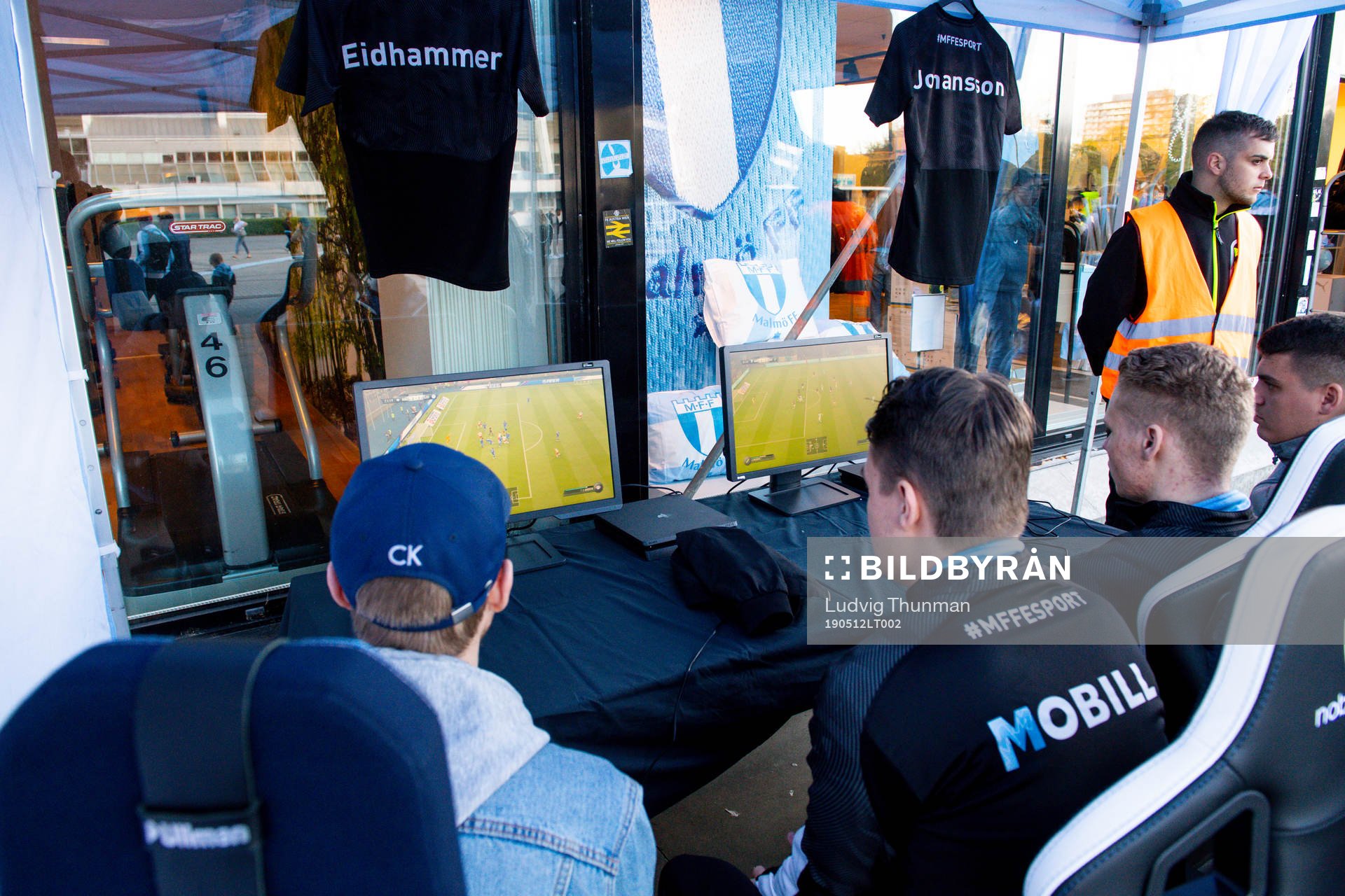 Malmö FFs e-sport spelare David Eidhammer och Zackarias