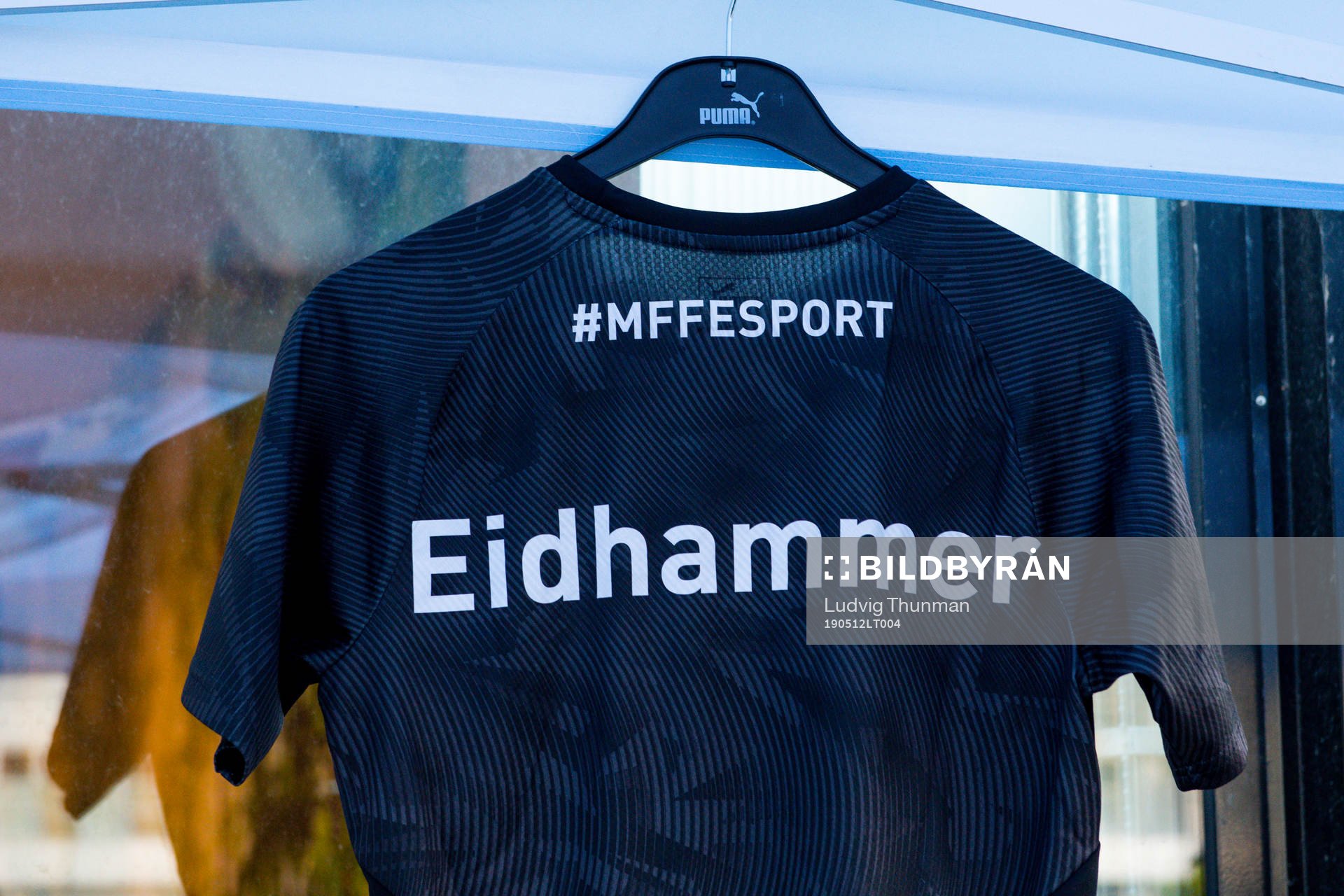Malmö FFs e-sportsspelare David Eidhammers matchtröja
